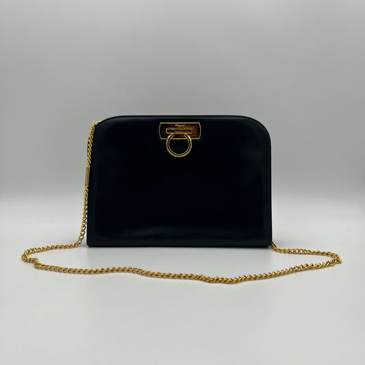 Salvatore Ferragamo Gancini Leather Chain Bag