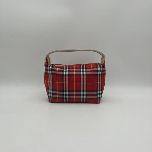 Burberry Red Nova Check Small Handbag