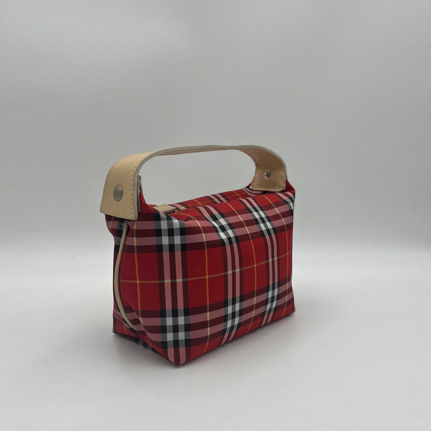 Burberry Red Nova Check Small Handbag