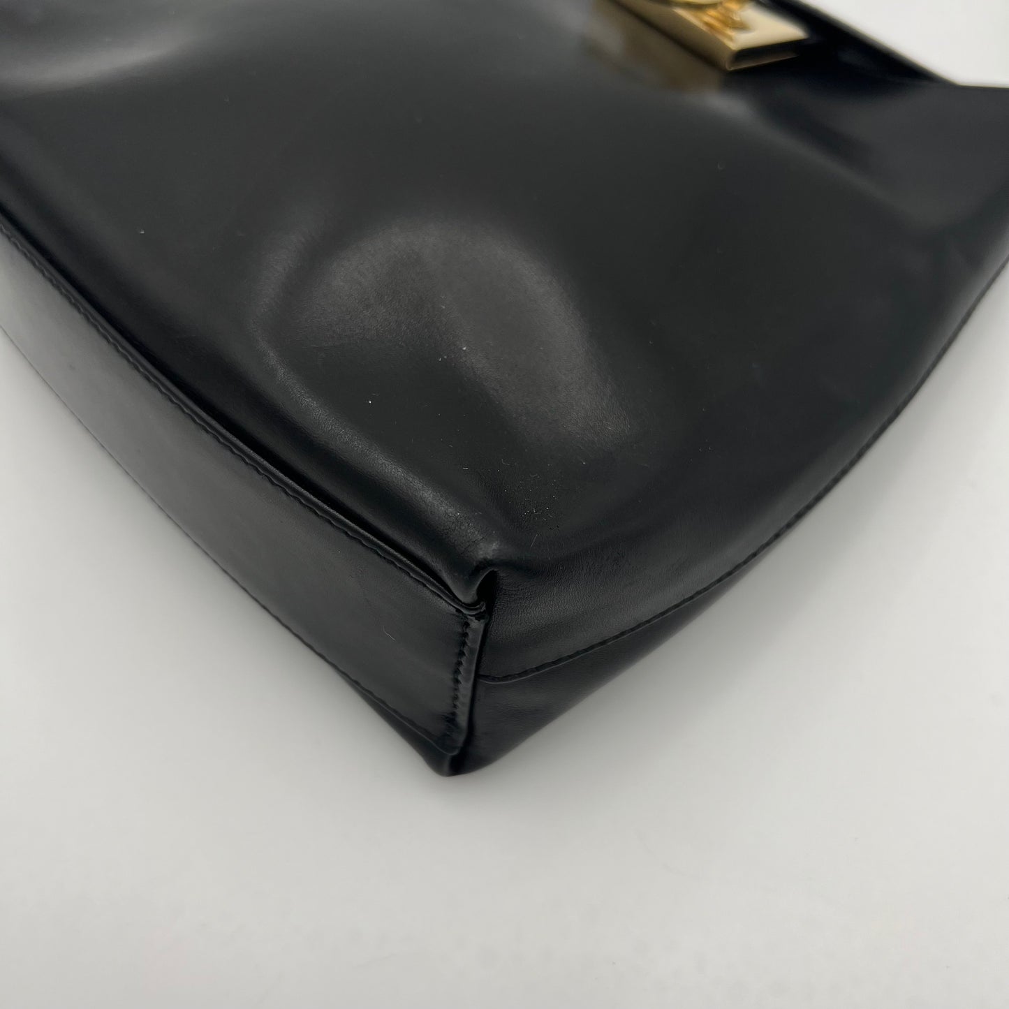 Salvatore Ferragamo Gancini Leather Hobo Long Strap Shoulder Bag