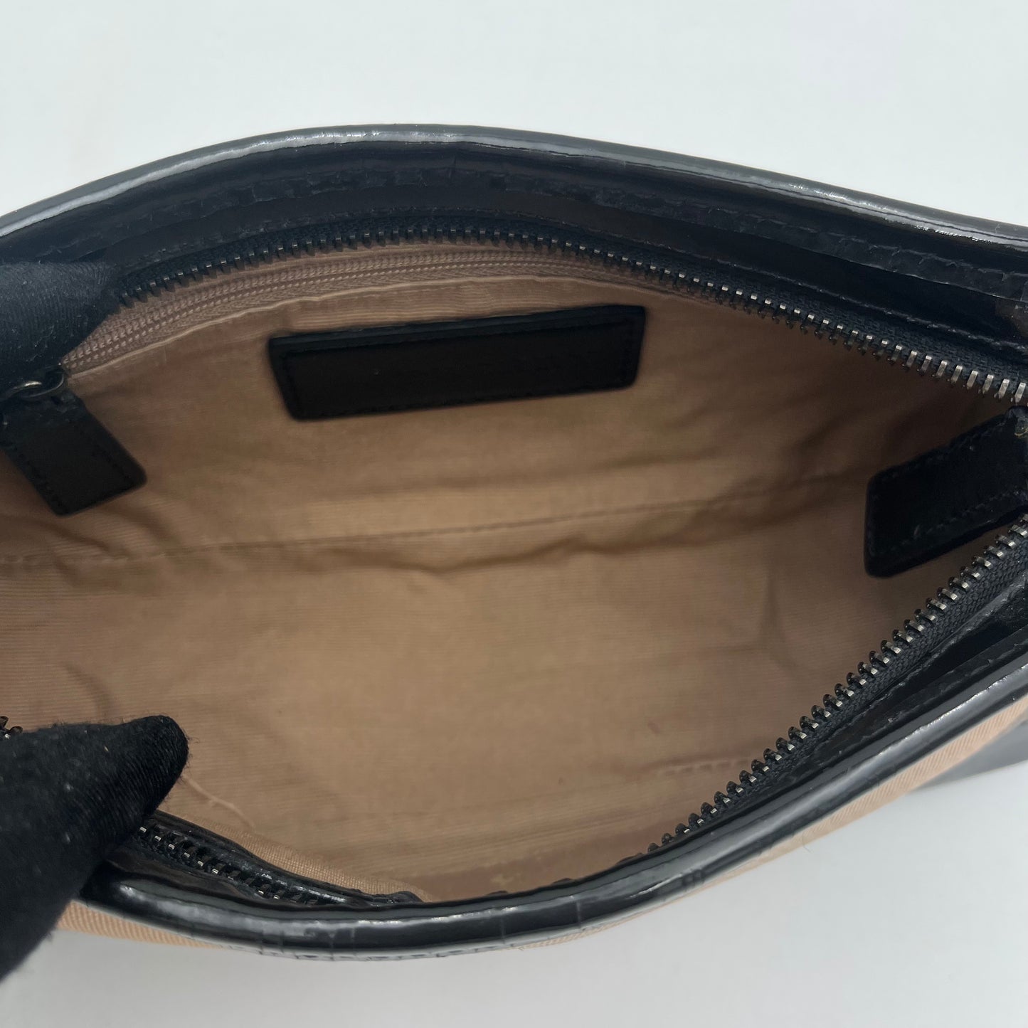 Burberry Nova PVC Patent Leather Pochette