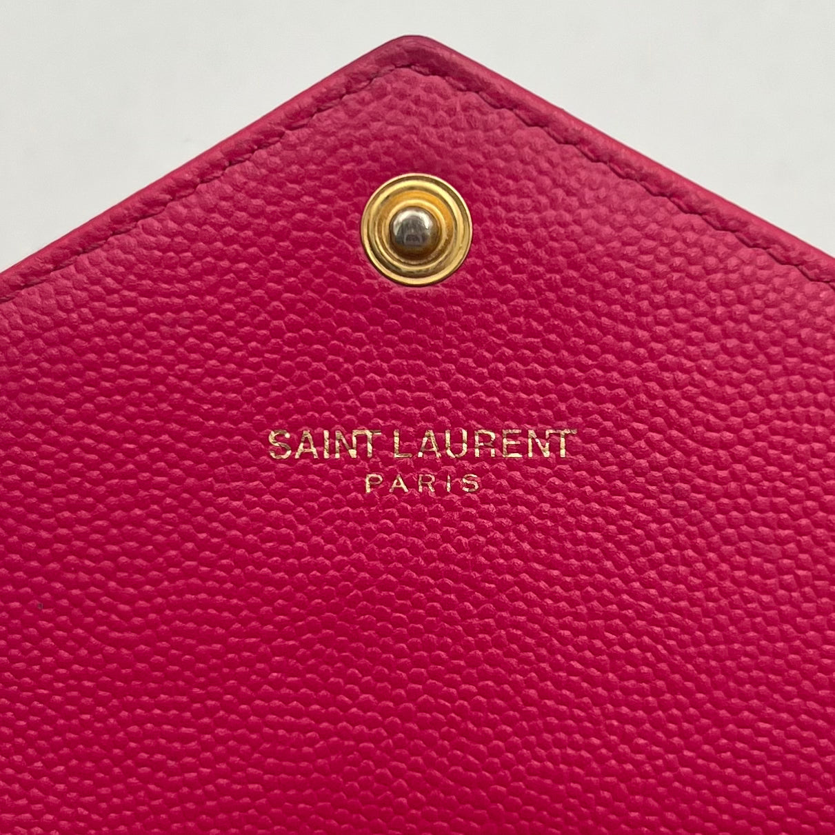 YSL Pink Cassandre Matelasse Large Flap Long Wallet