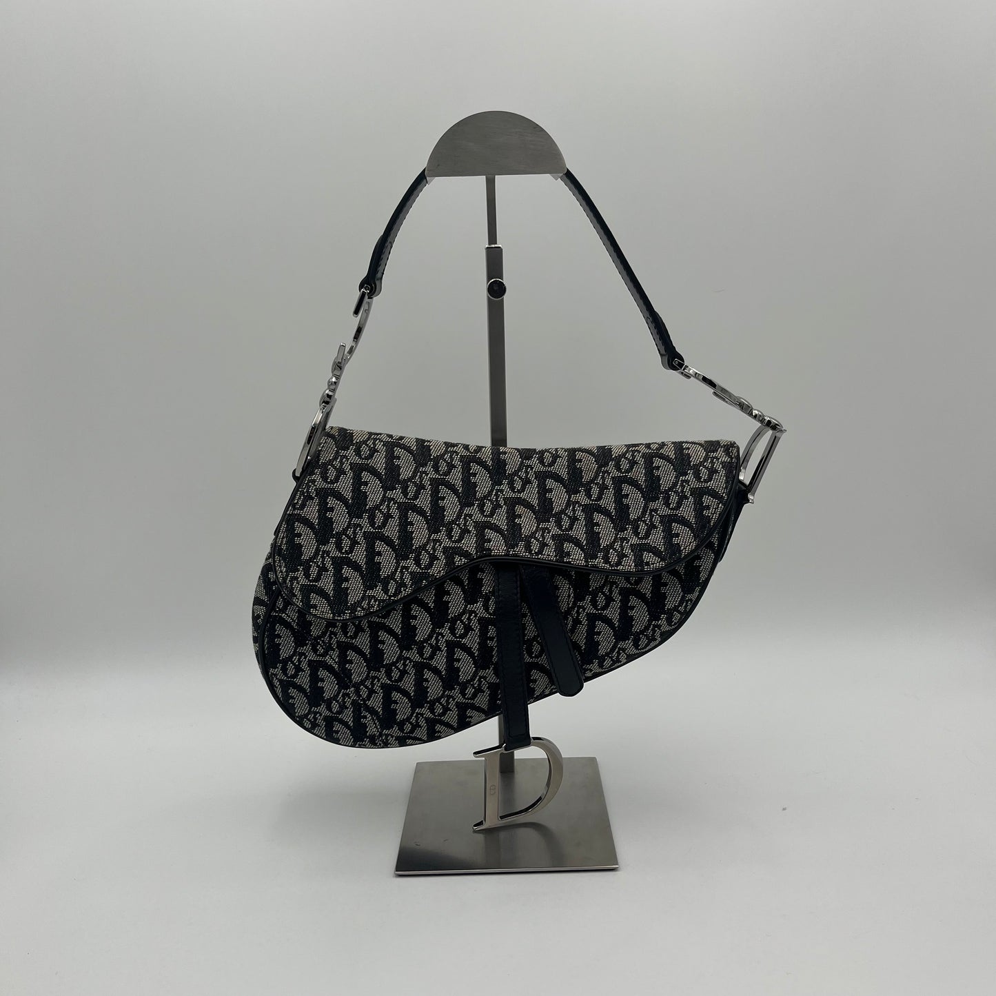 Christian Dior Black Oblique Saddle