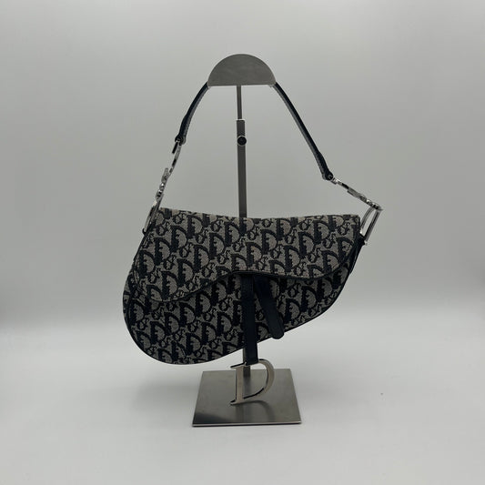 Christian Dior Black Oblique Saddle