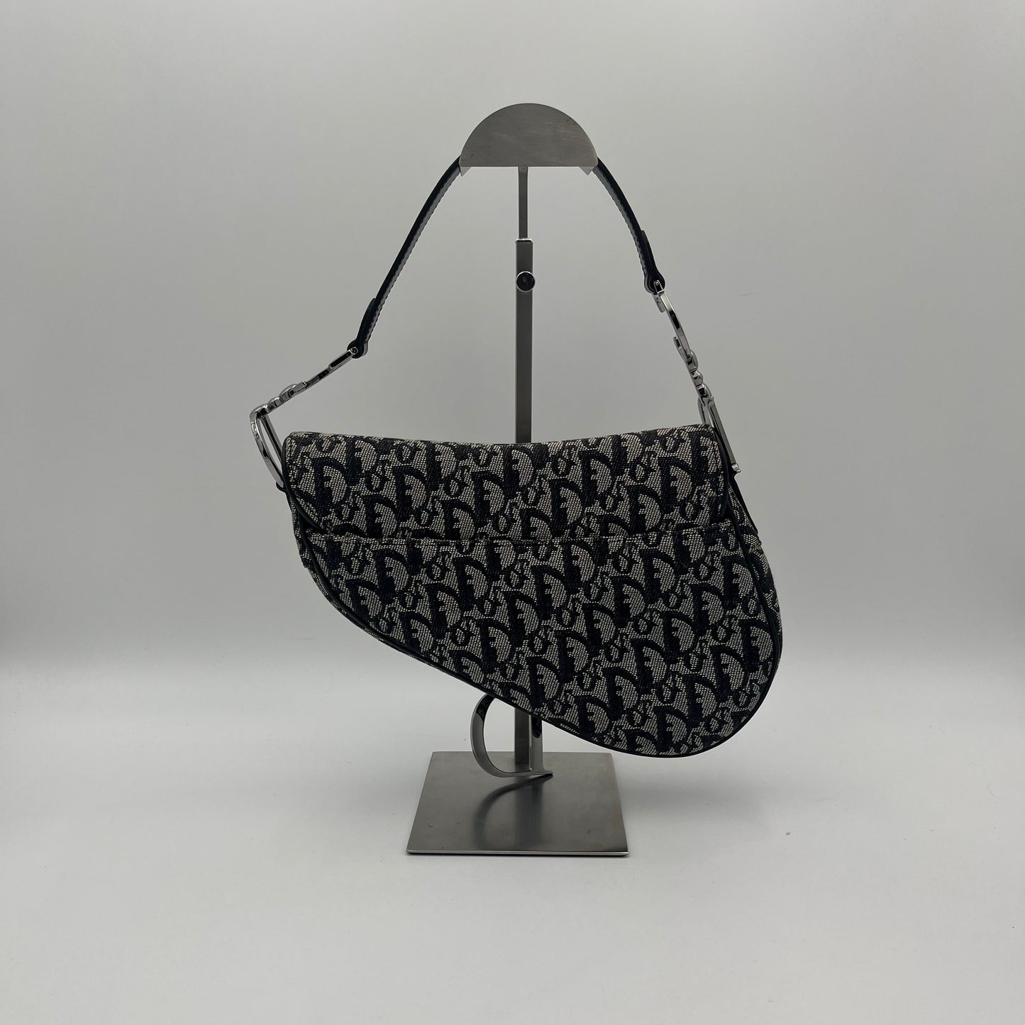 Christian Dior Black Oblique Saddle