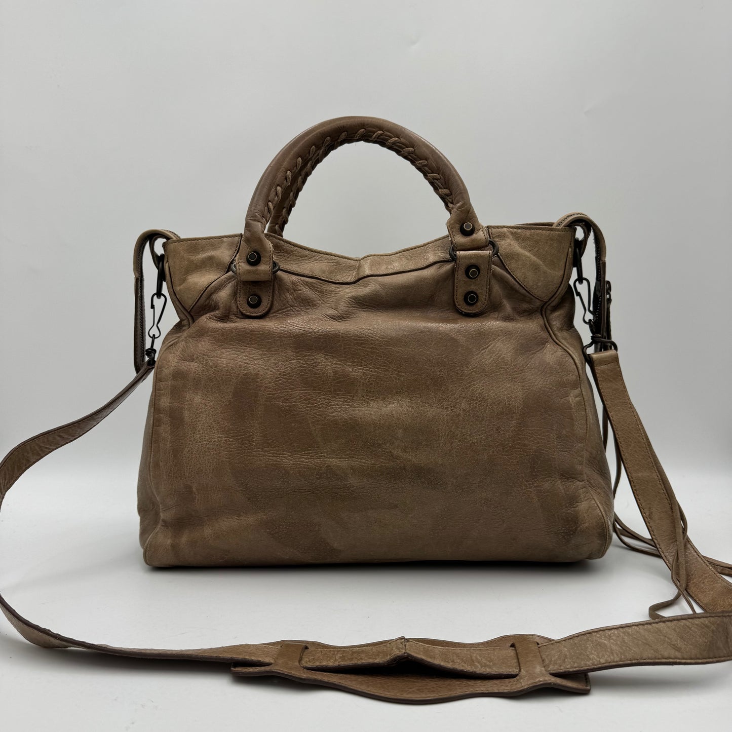 Balenciaga Light Brown Leather Classic Velo