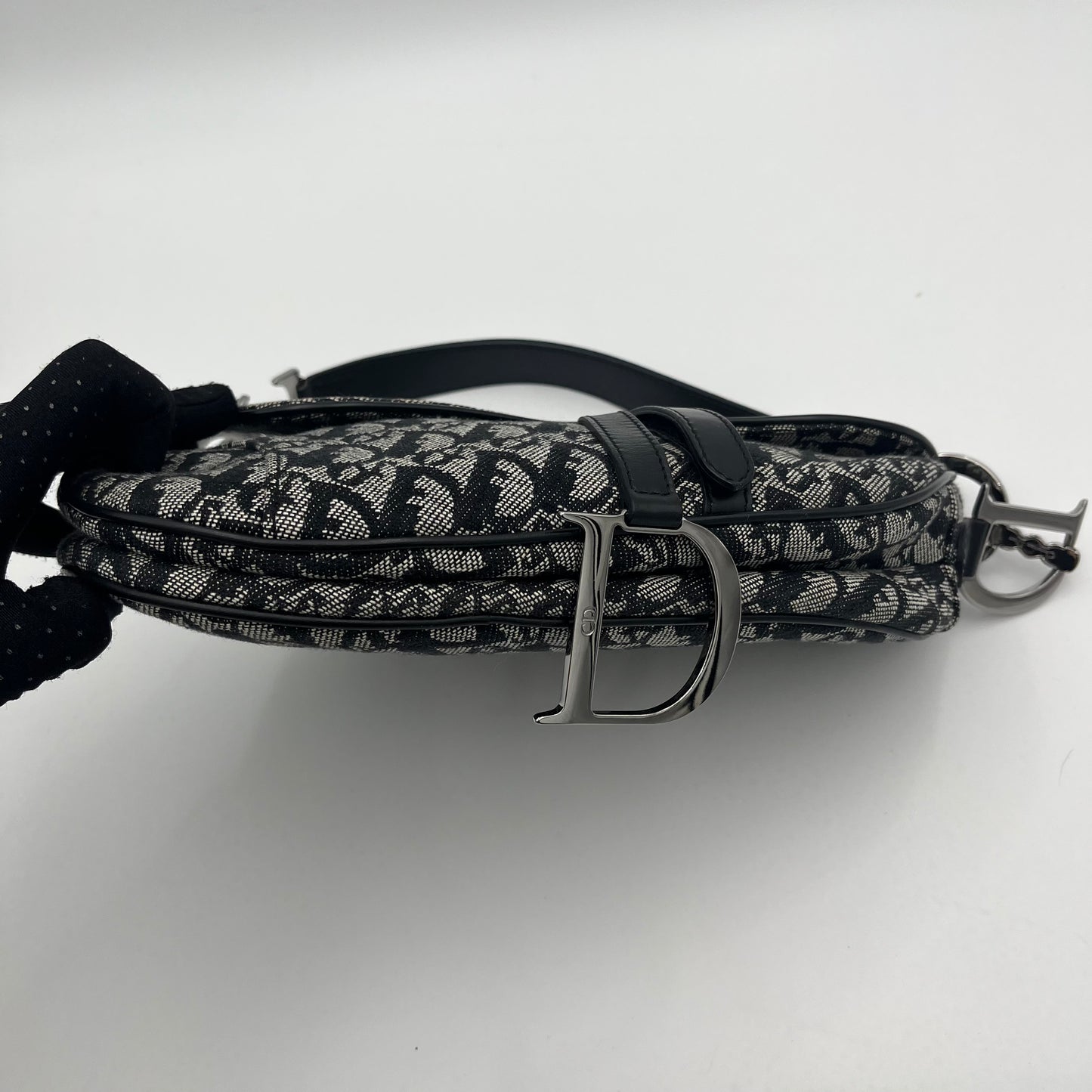 Christian Dior Black Oblique Saddle