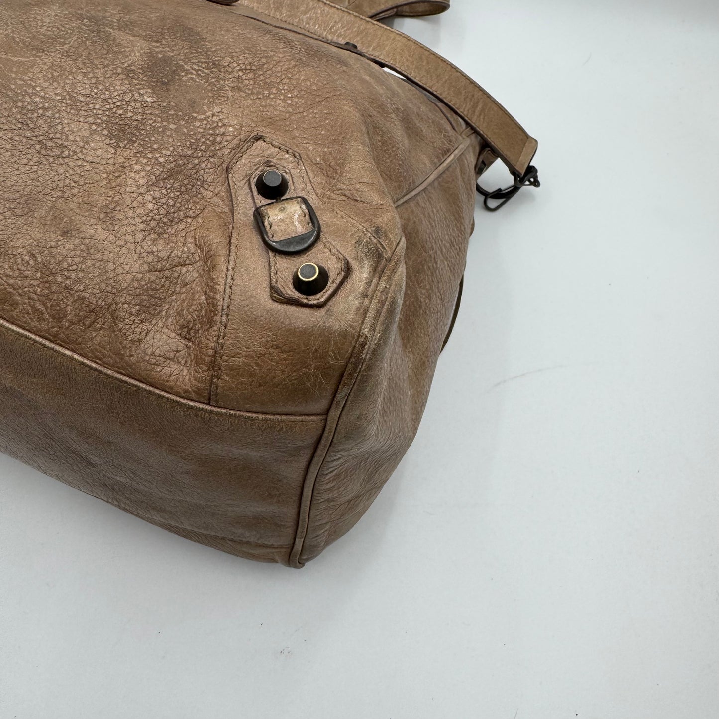 Balenciaga Light Brown Leather Classic Velo