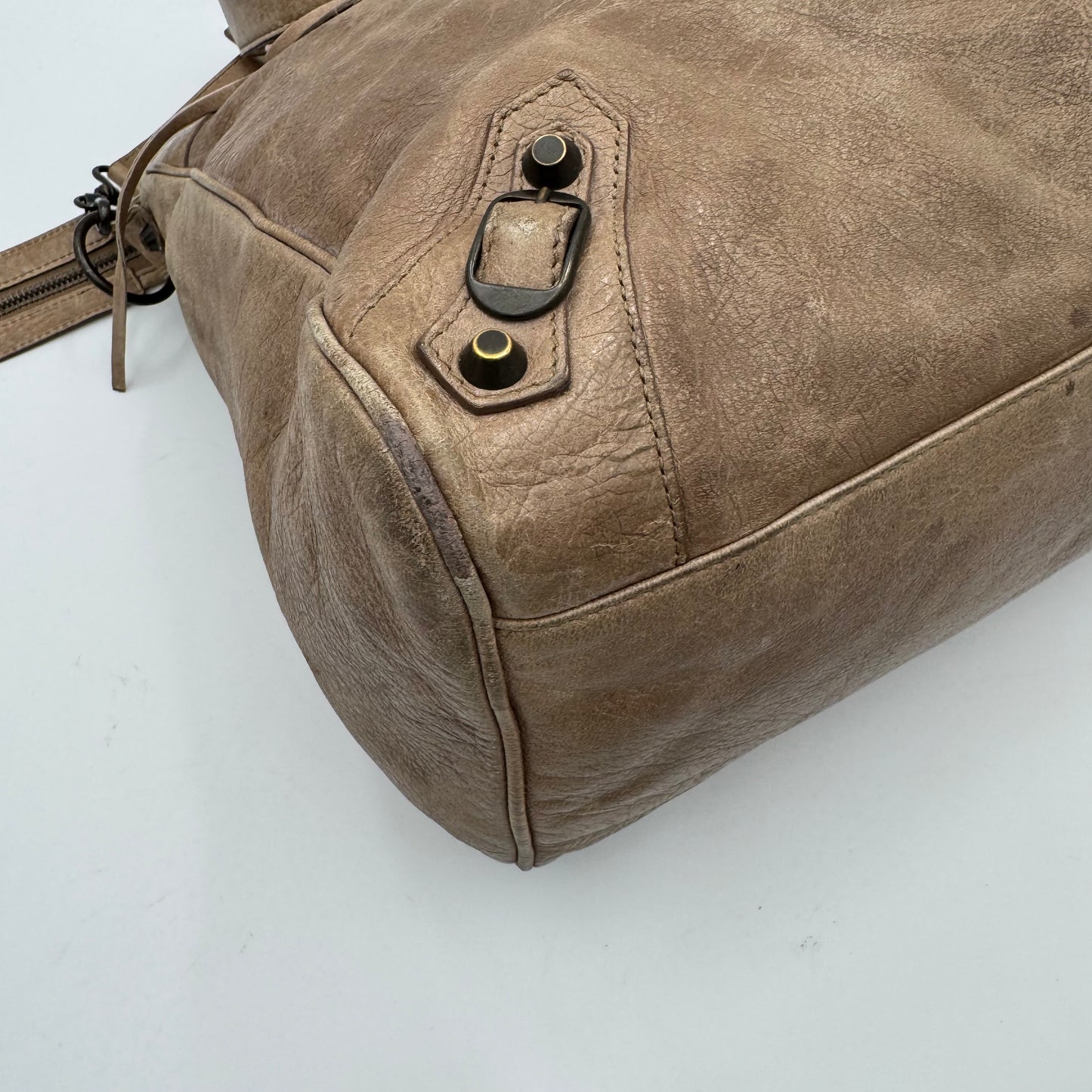 Balenciaga Light Brown Leather Classic Velo