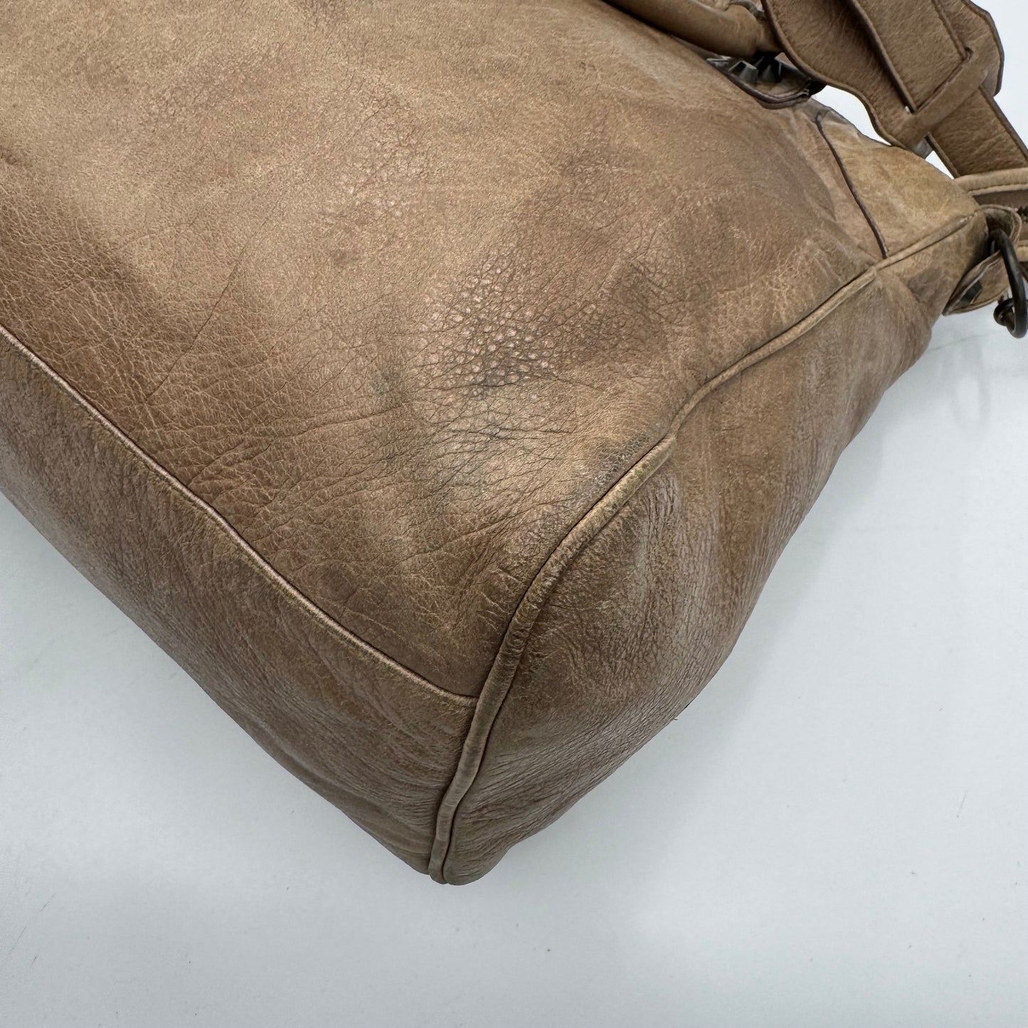 Balenciaga Light Brown Leather Classic Velo