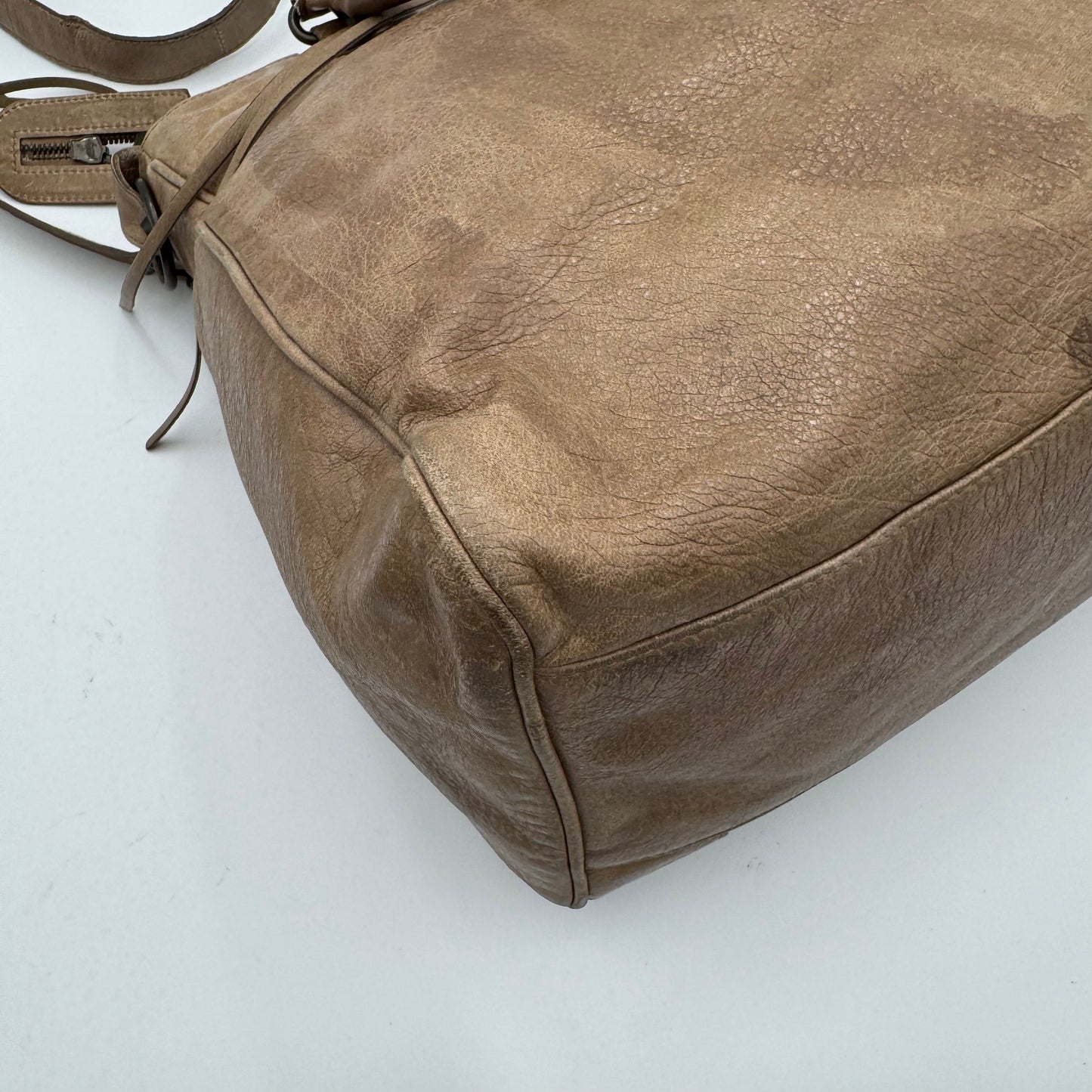 Balenciaga Light Brown Leather Classic Velo