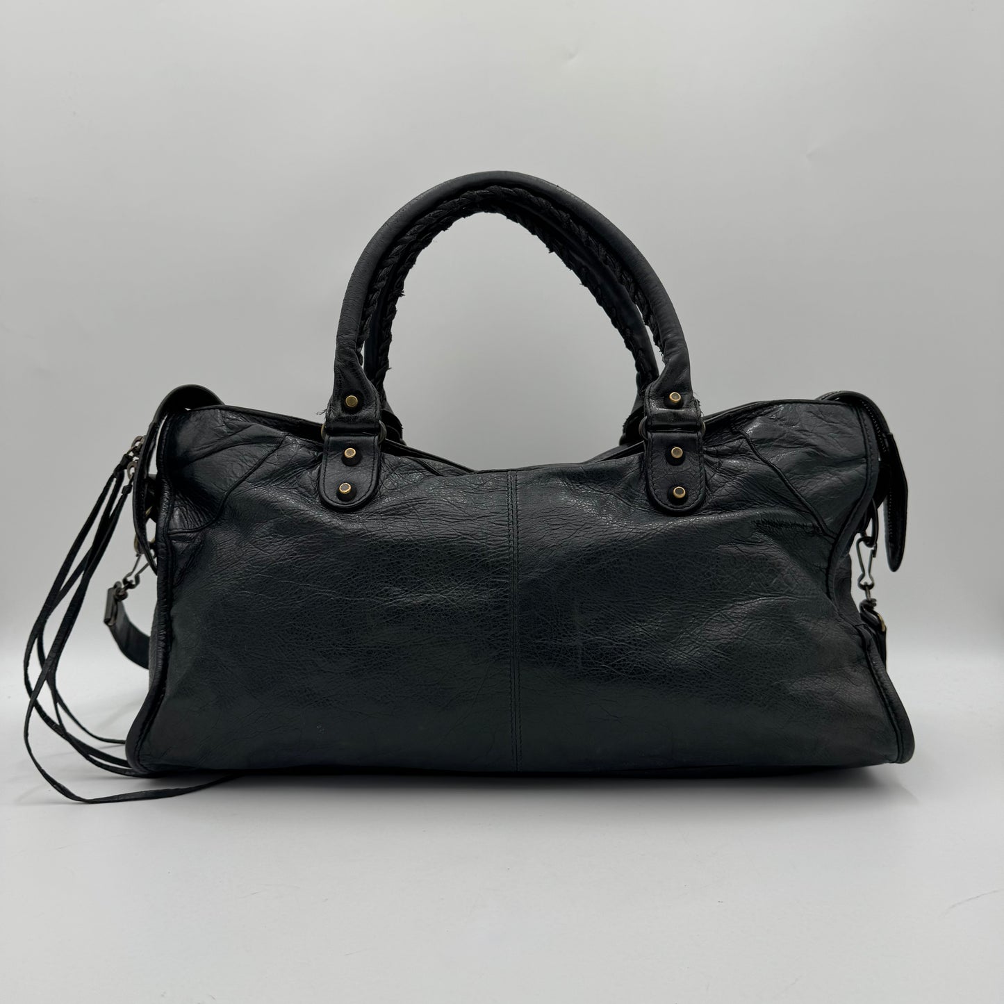 Balenciaga Black Leather Classic Part Time