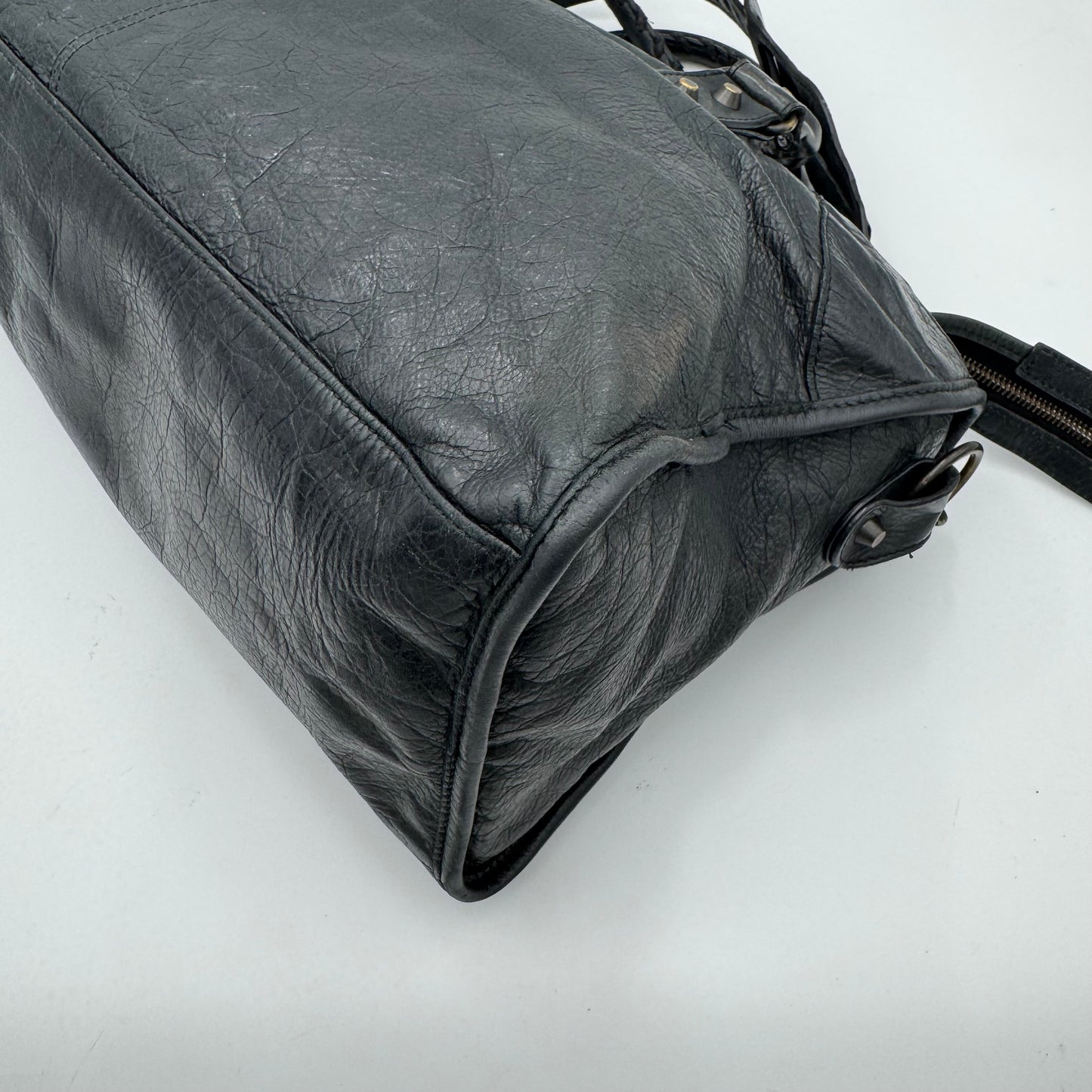Balenciaga Black Leather Classic Part Time