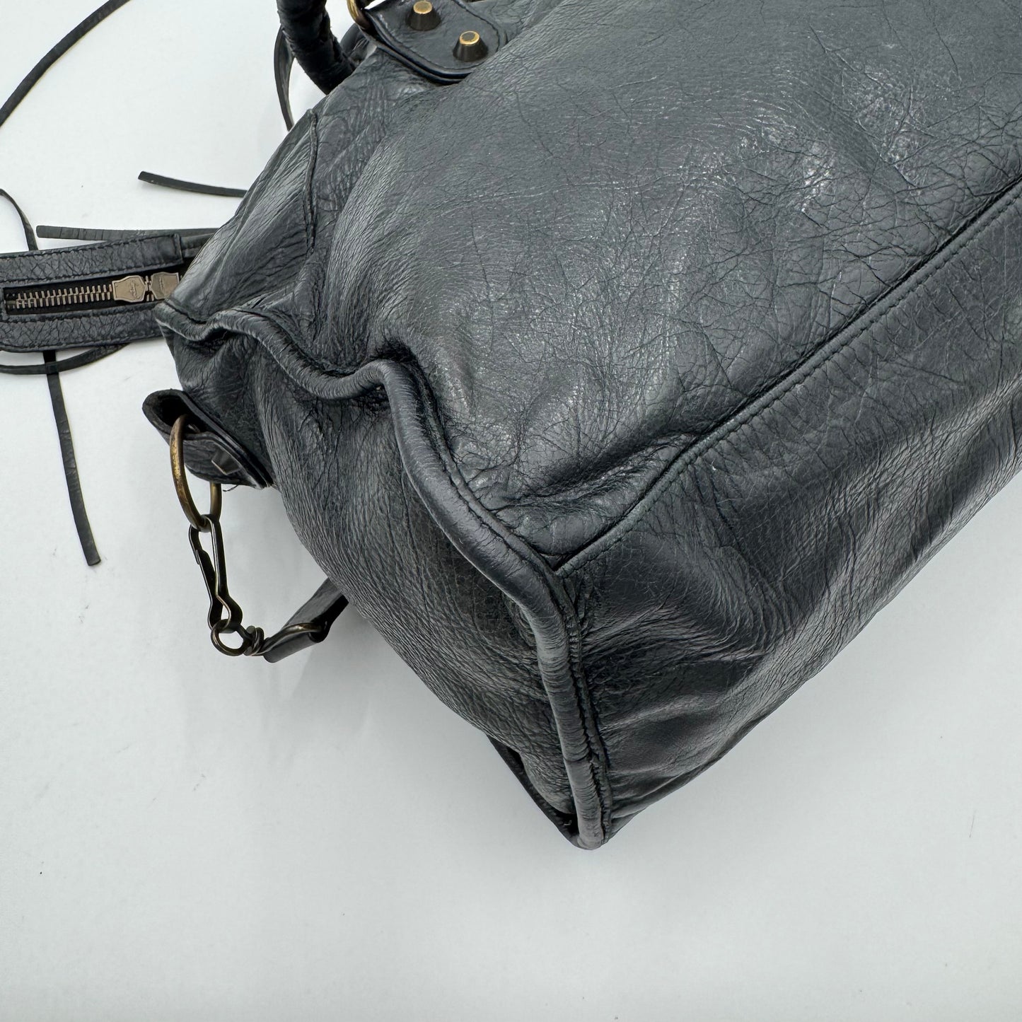 Balenciaga Black Leather Classic Part Time