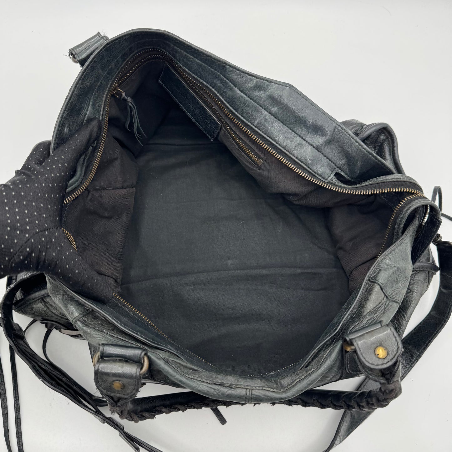 Balenciaga Black Leather Classic Part Time