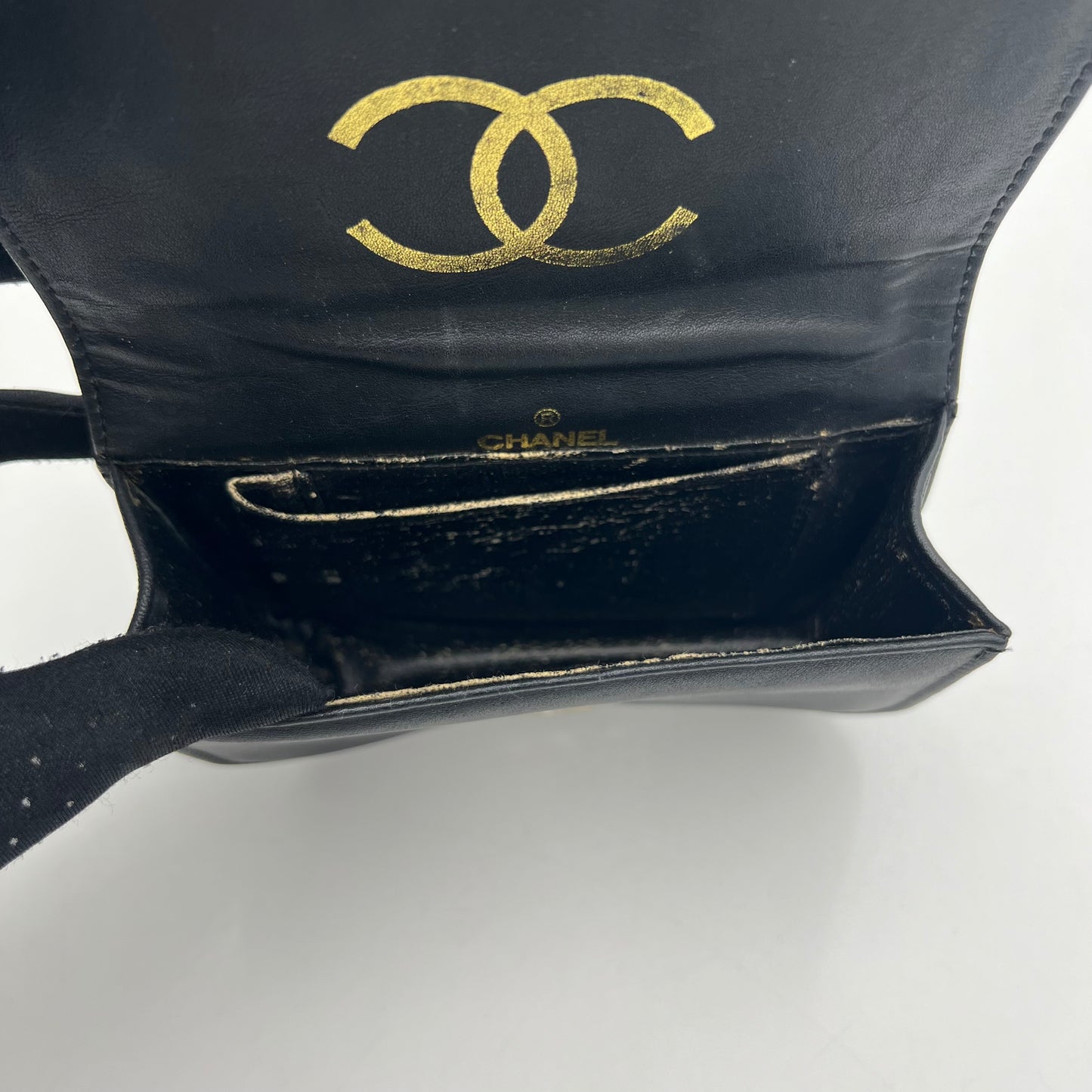 Chanel Black Leather Mini Belt Bag