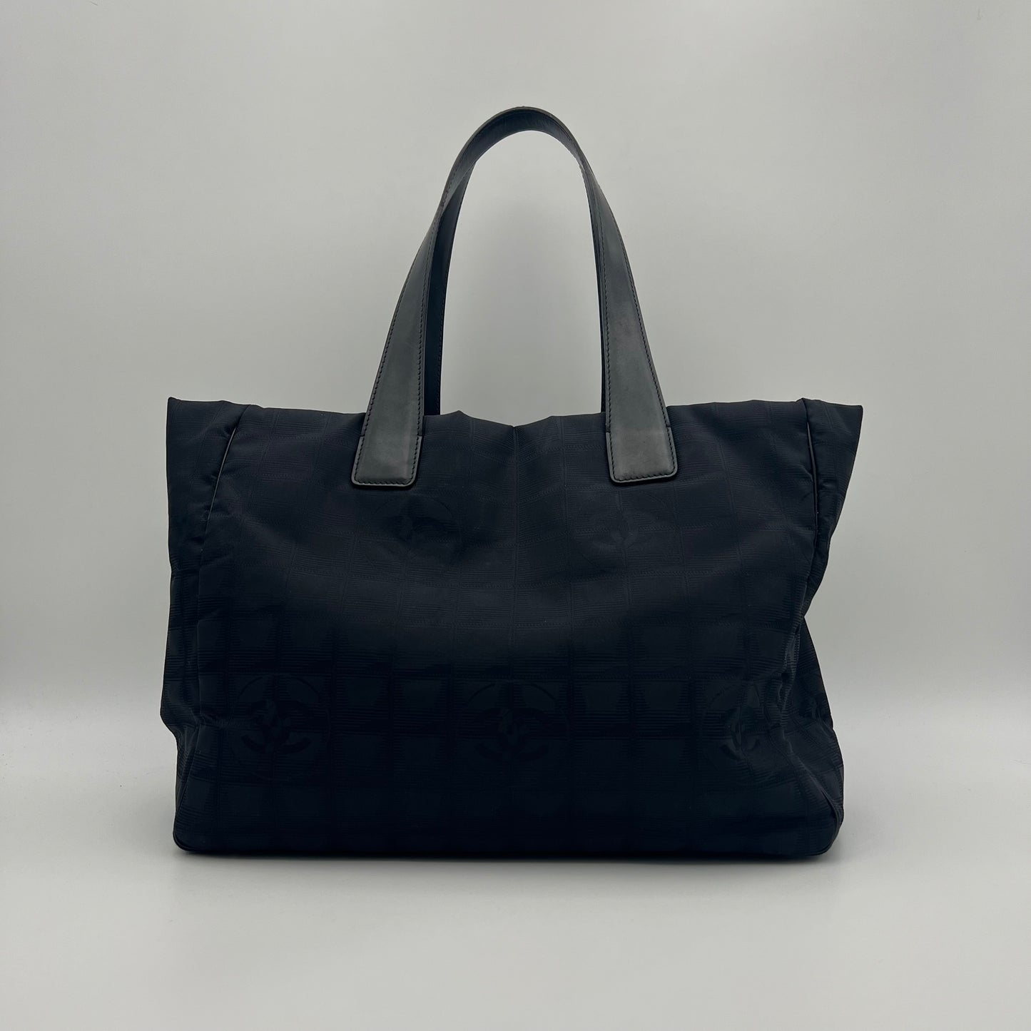 Chanel Black Travel Line Nylon Tote
