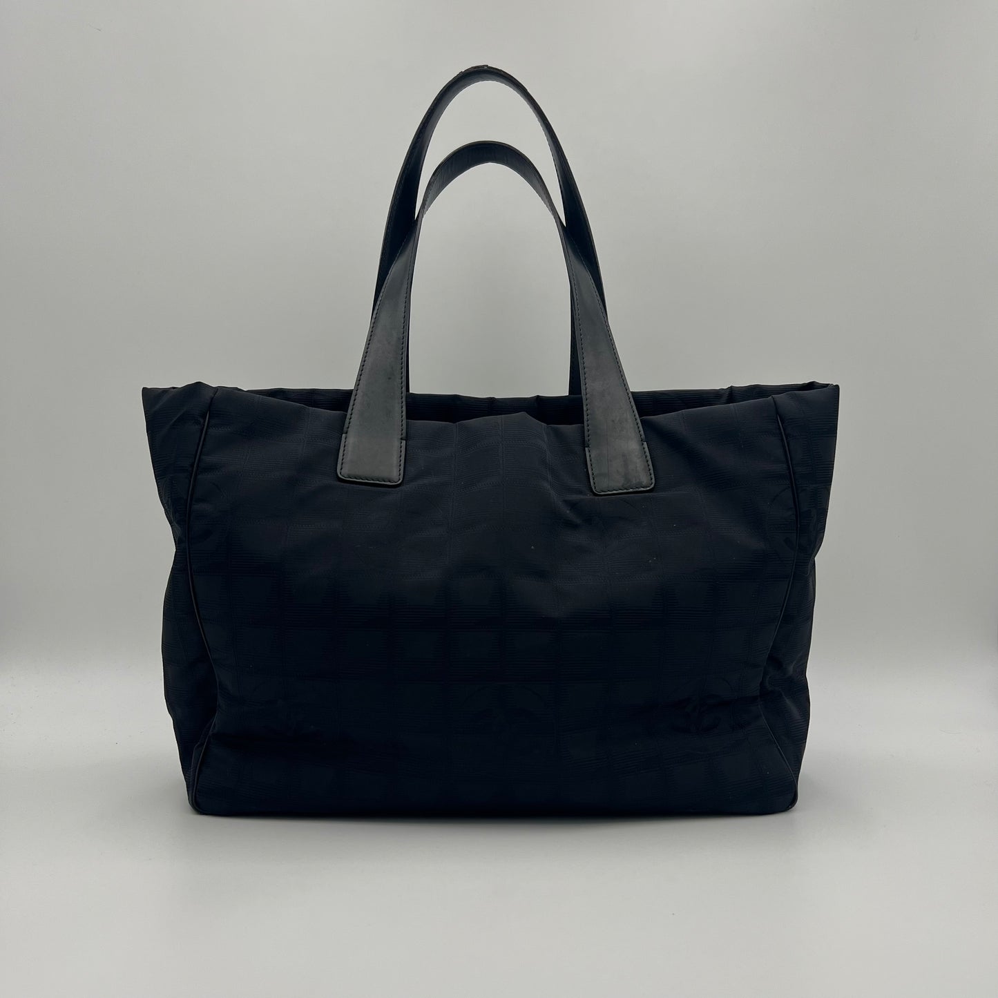 Chanel Black Travel Line Nylon Tote