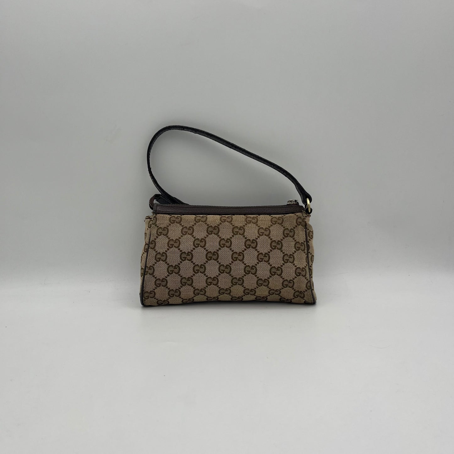 Gucci Brown Monogram Abbey D-Ring Pochette