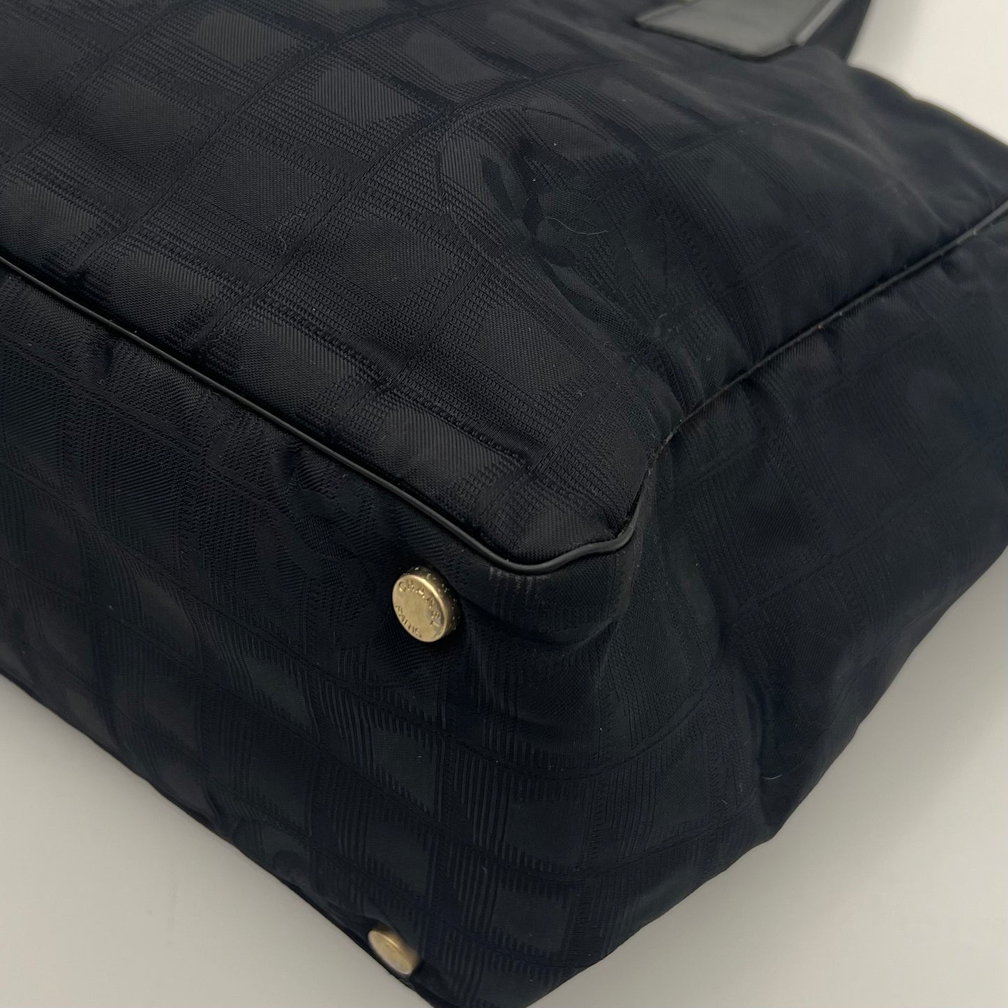 Chanel Black Travel Line Nylon Tote