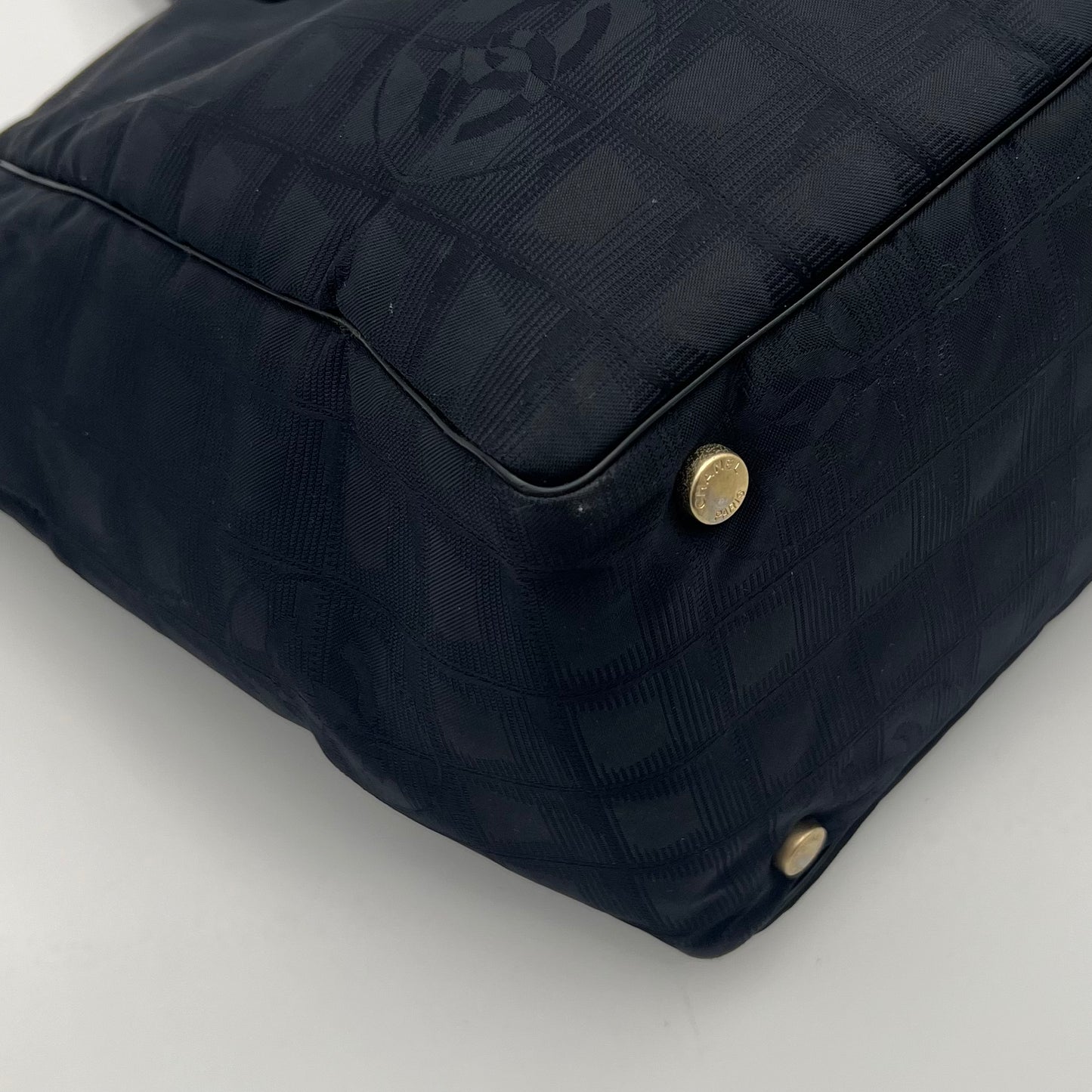 Chanel Black Travel Line Nylon Tote