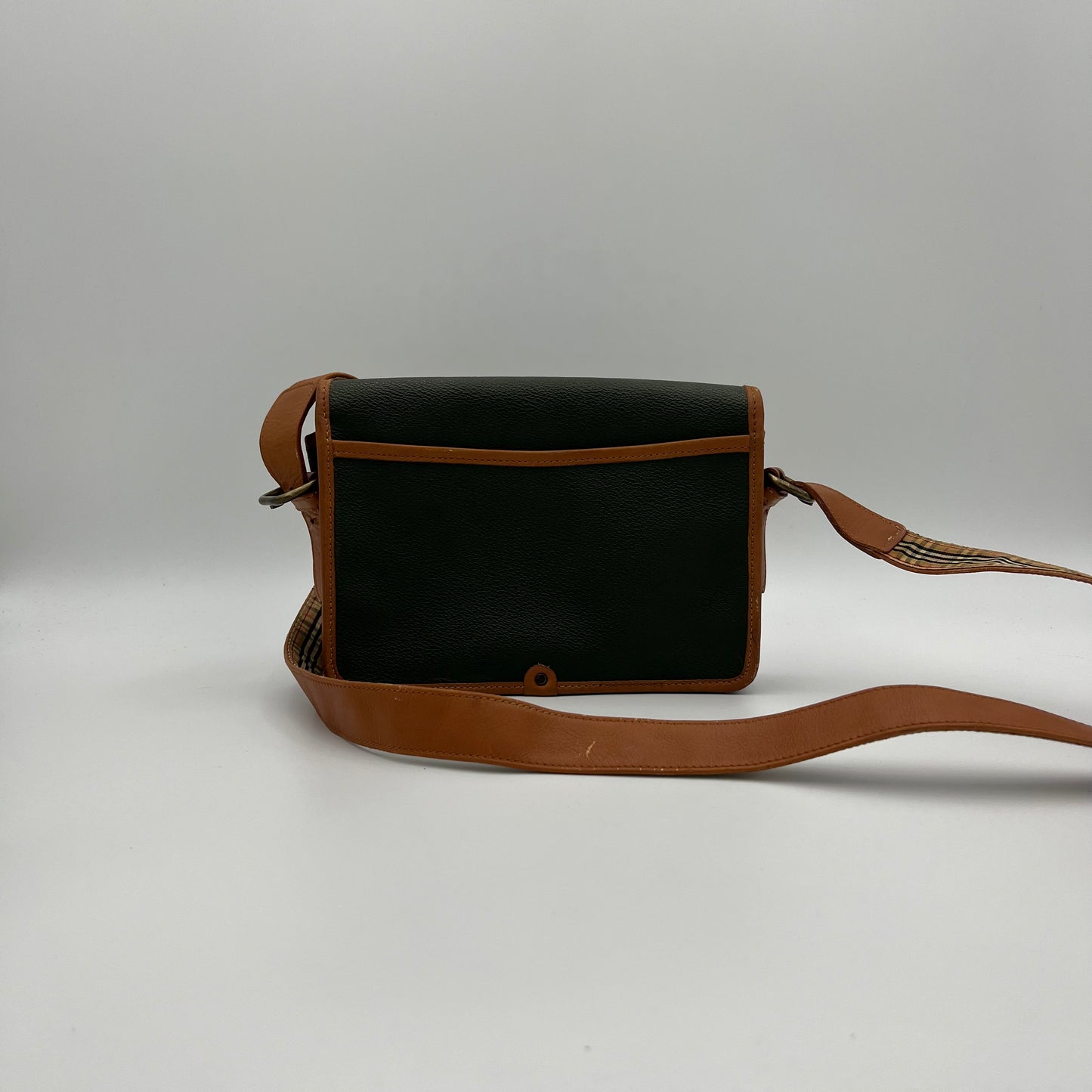 Burberry Vintage Green Leather Crossbody