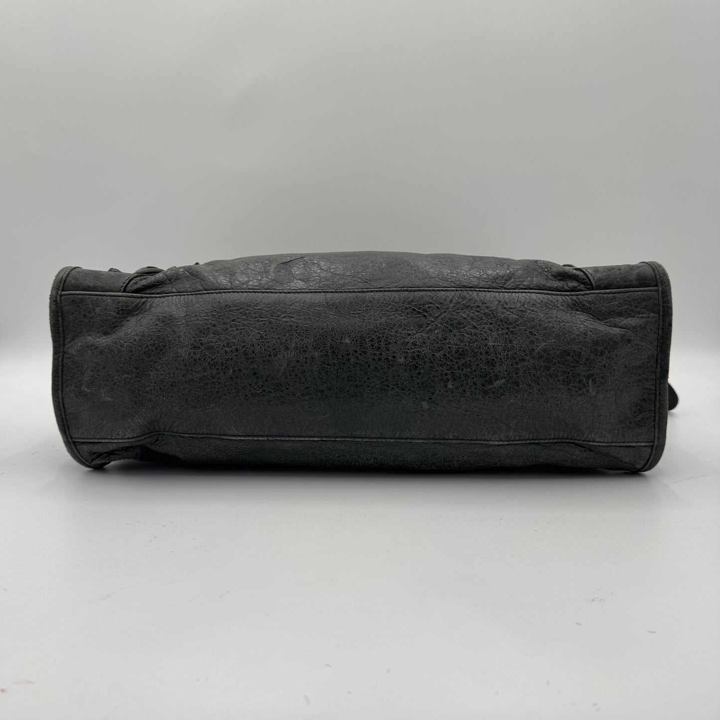 Balenciaga Olive Green Gray Leather Classic City