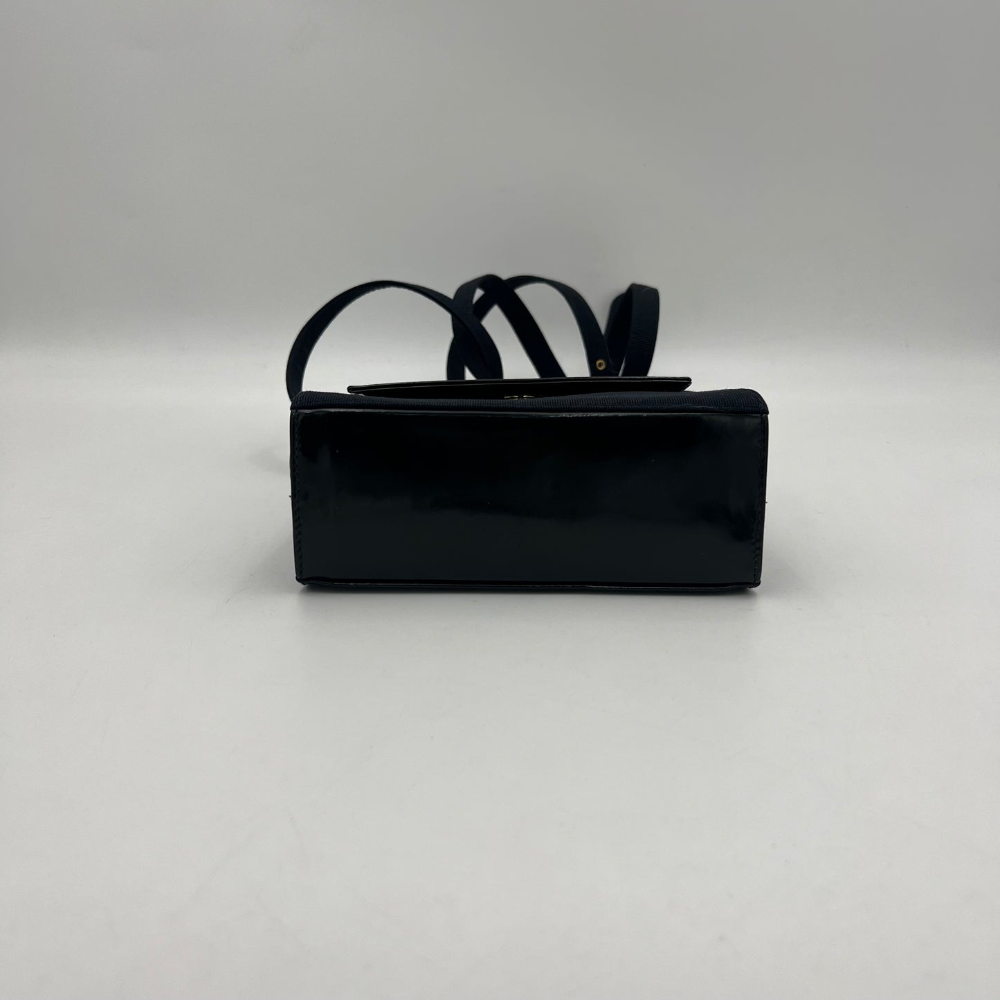 Salvatore Ferragamo Black Vala Handbag with Long Strap