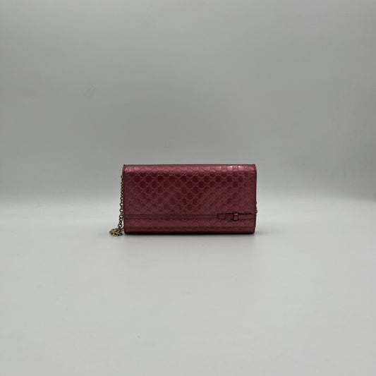 Gucci Pink Micro Guccissima Patent WOC