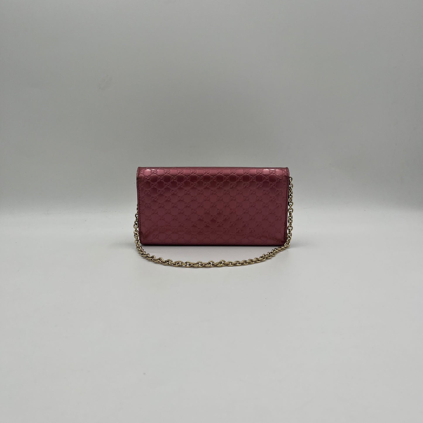 Gucci Pink Micro Guccissima Patent WOC