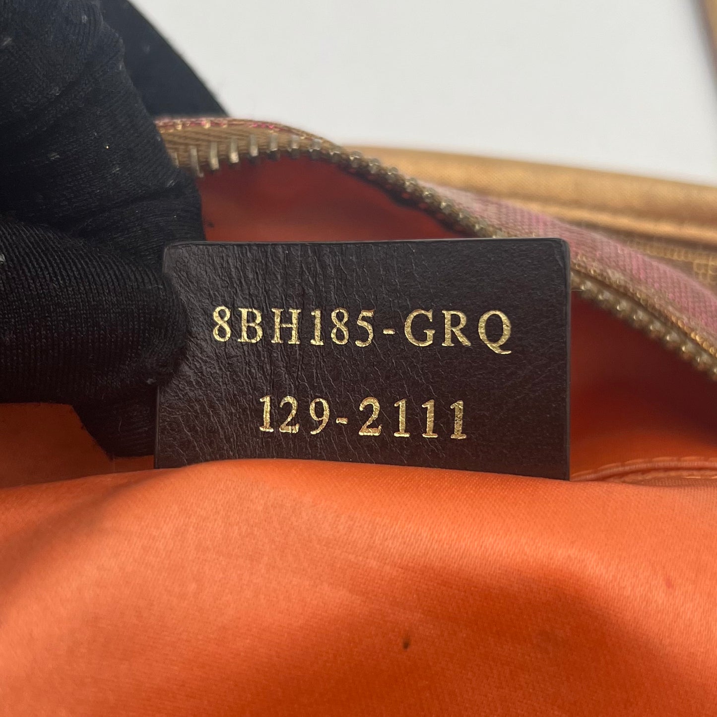 Fendi Metallic Rose Gold Zucca Roll Shopper Tote