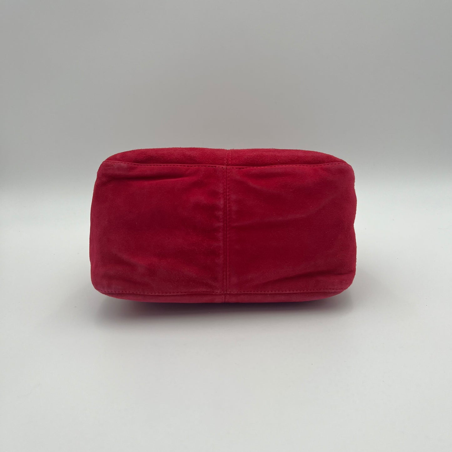 Fendi Pink Suede Gliterry Buckle Mamma Baguette GHW