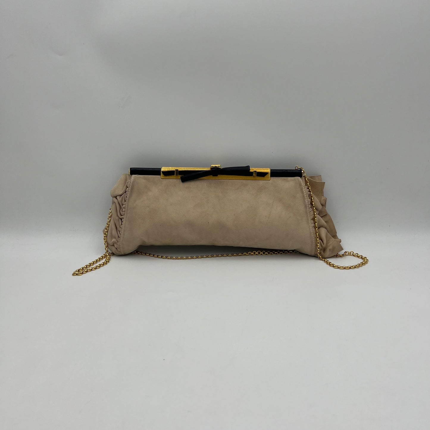 Loewe Vintage Beige Kisslock Chain Bag