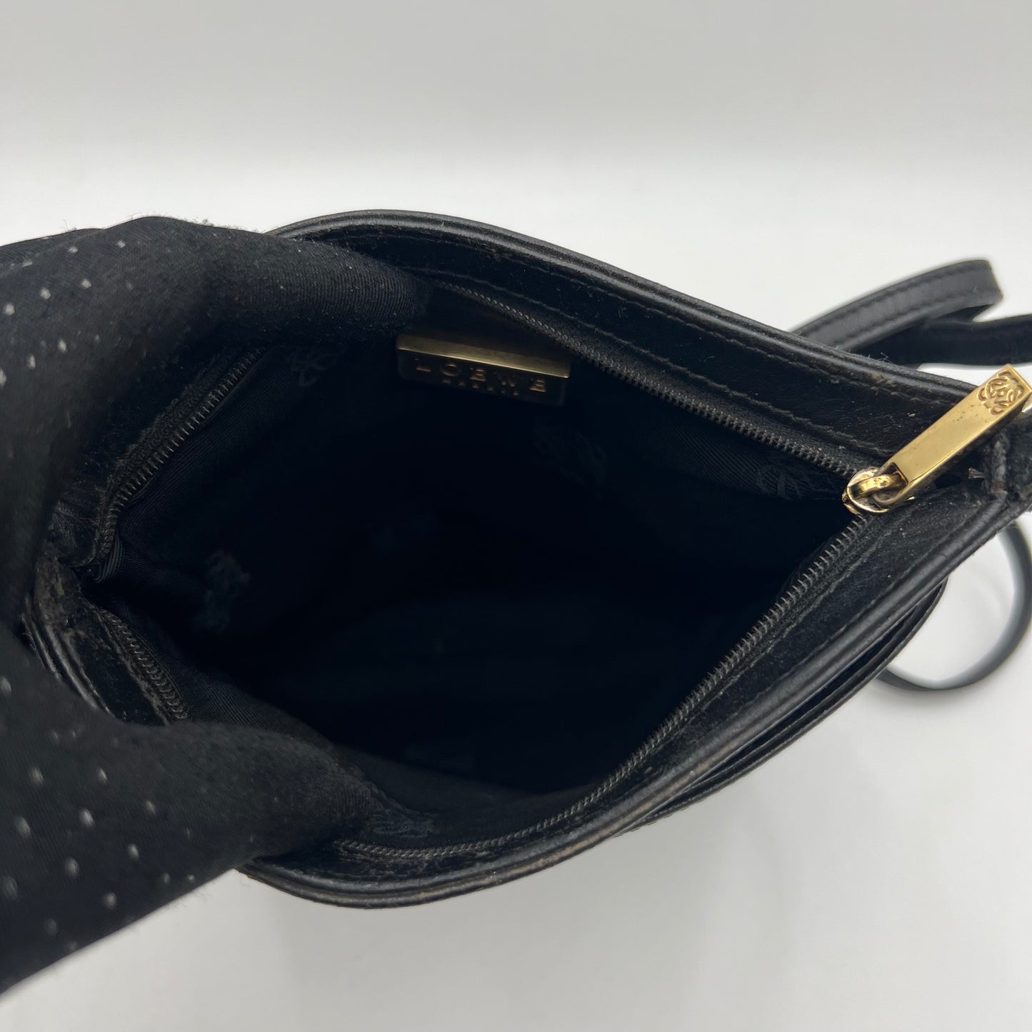Loewe Black Leather Crossbody