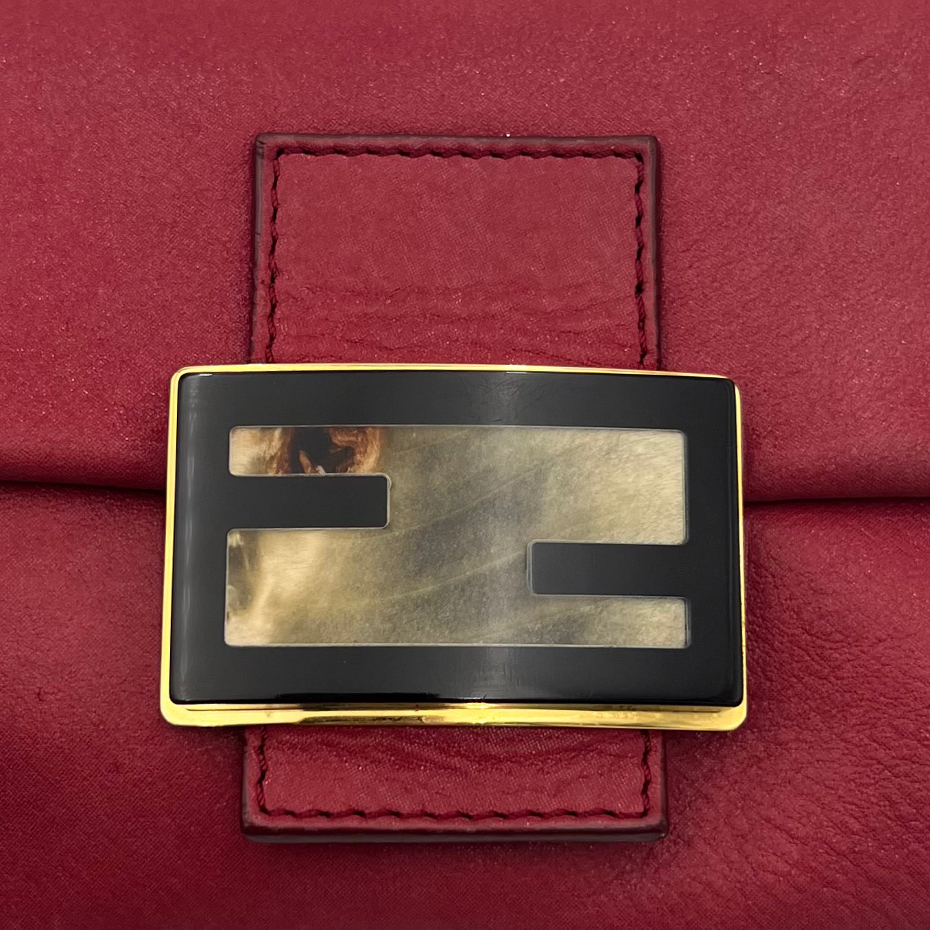 Fendi Pink Leather Mini Mamma Baguette
