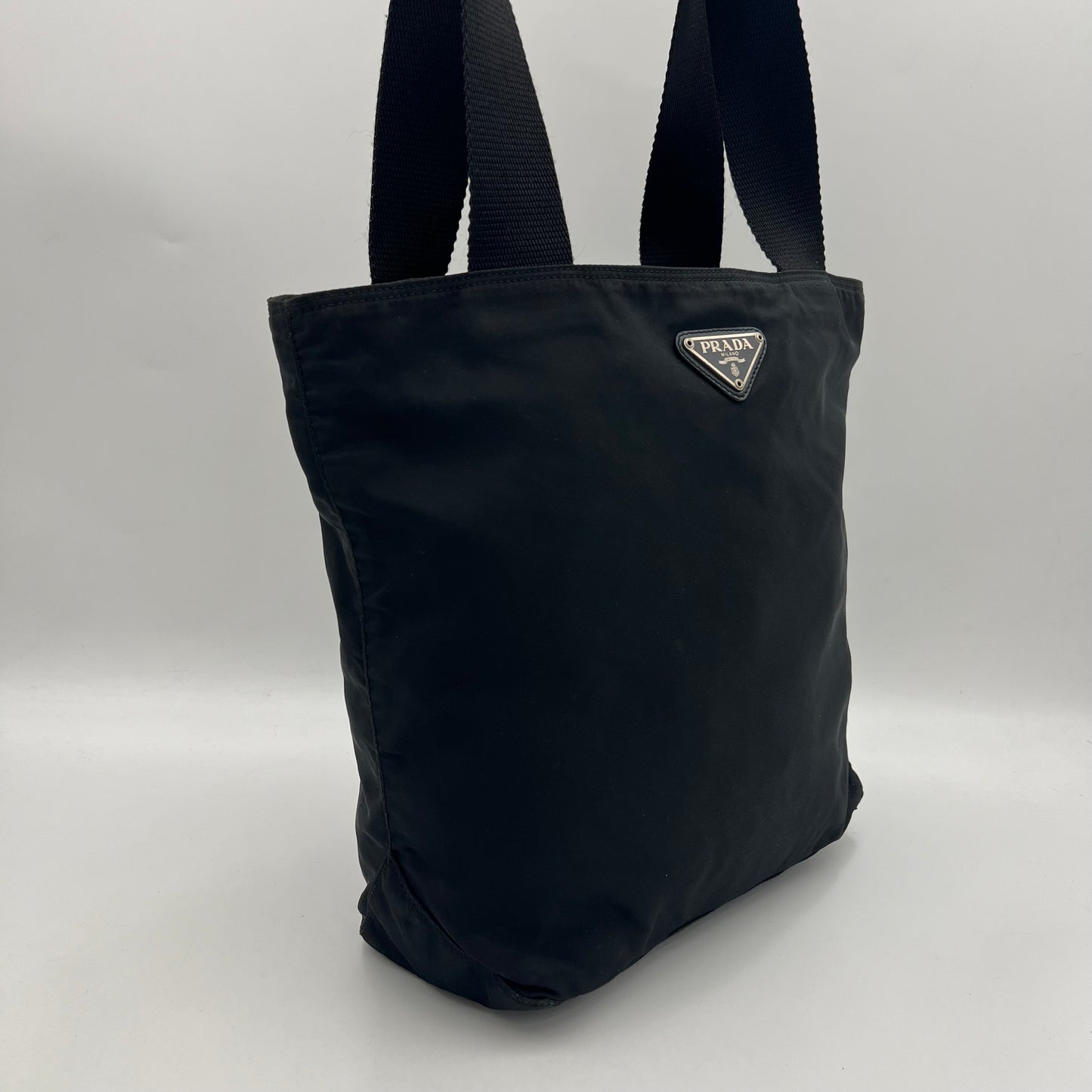 Prada Black Nylon Medium Tote