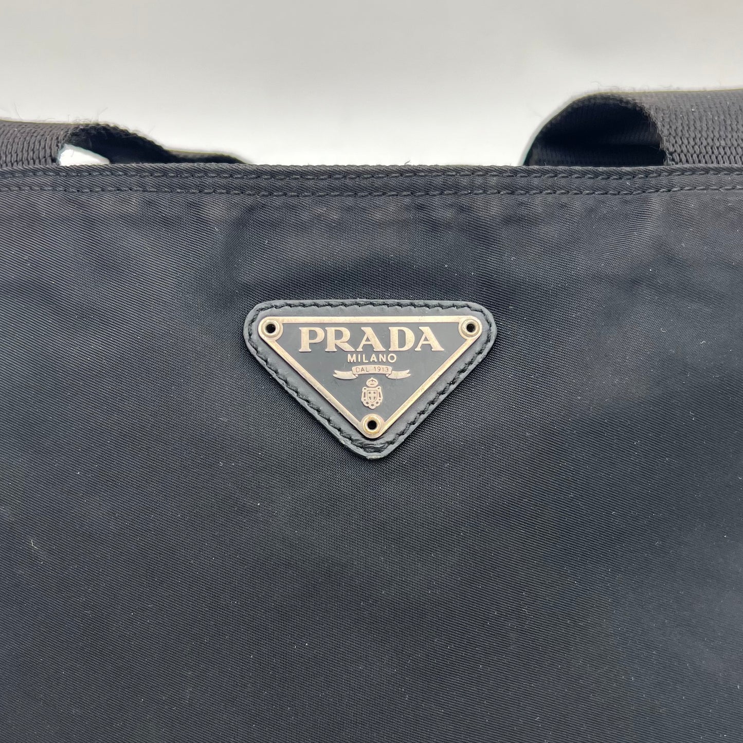 Prada Black Nylon Medium Tote