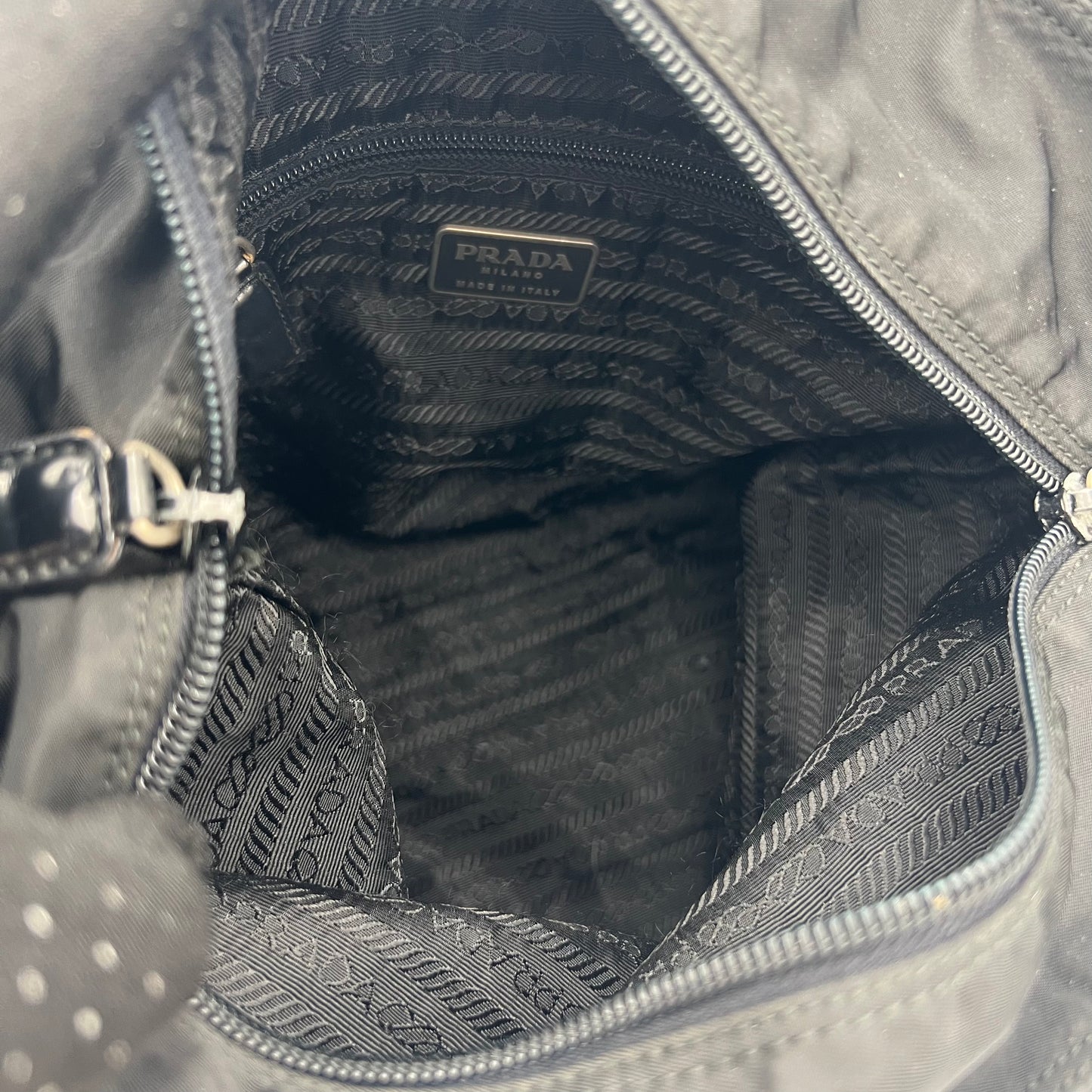 Prada Black Nylon Medium Tote