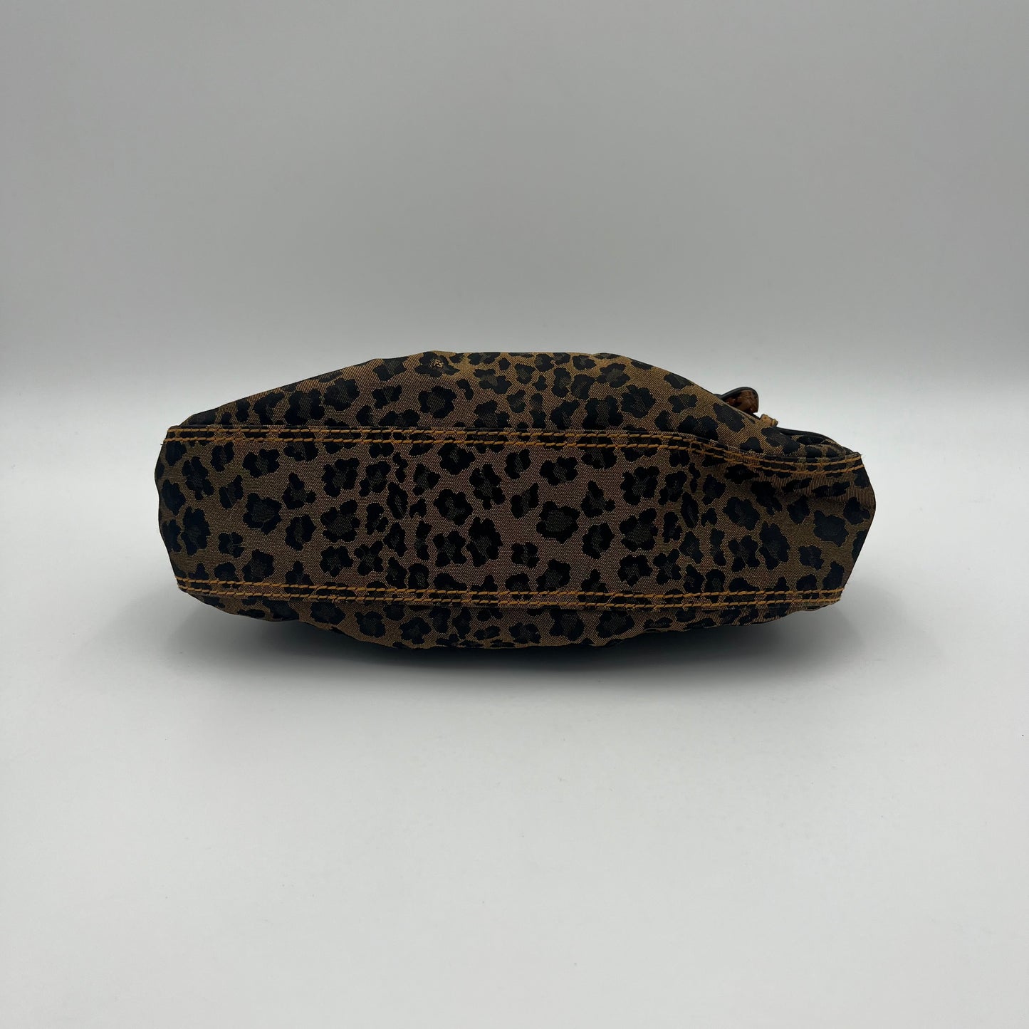 Fendi Leopard Print Buckle Flap Shoulder Bag