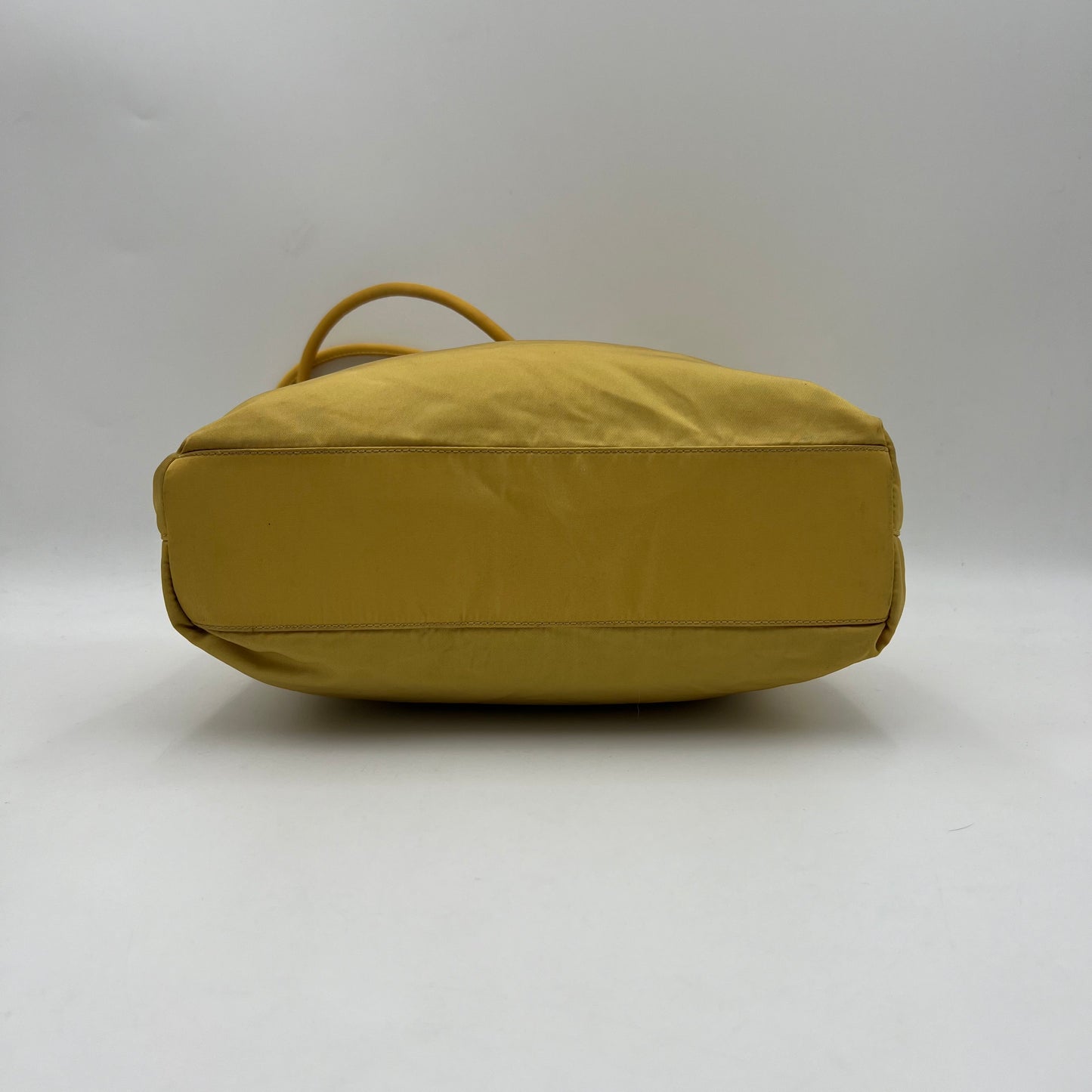 Prada Yellow Nylon Medium Tote