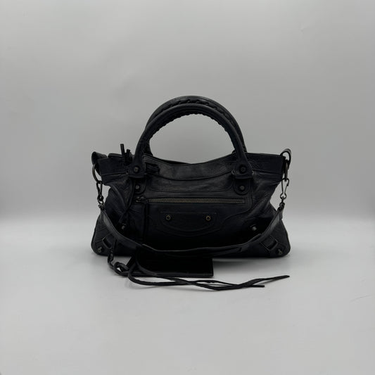 Balenciaga Black Leather Classic First