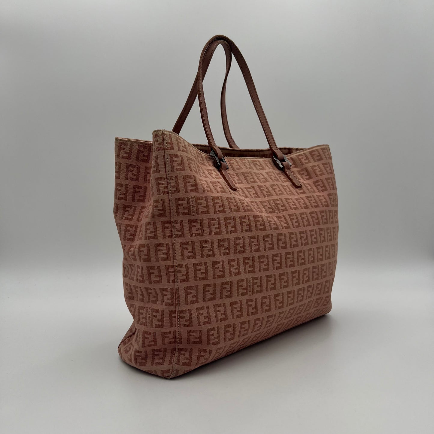 Fendi Pink Zucchino Tote