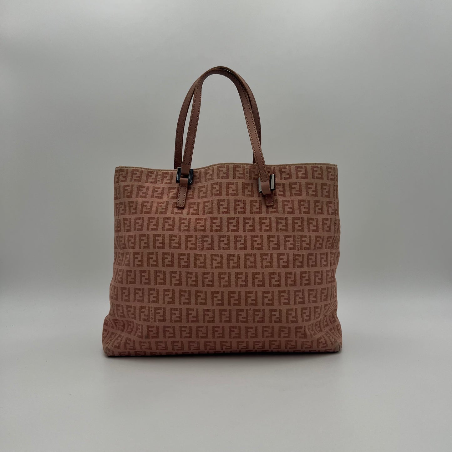 Fendi Pink Zucchino Tote