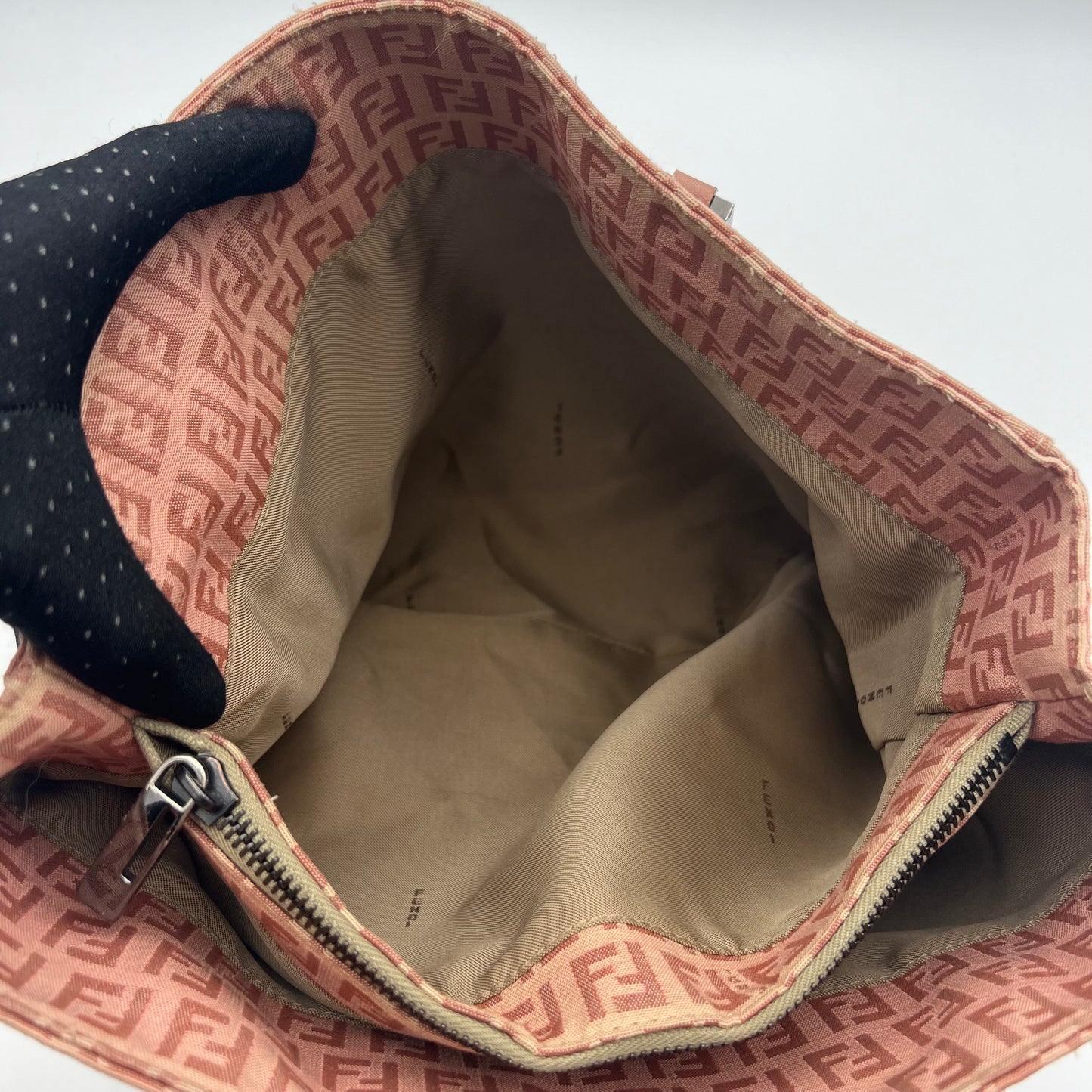 Fendi Pink Zucchino Tote