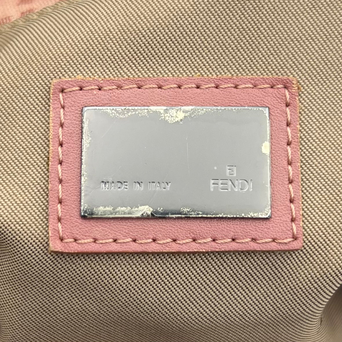Fendi Pink Zucchino Tote