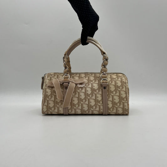 Christian Dior Beige Trotter Mini Boston