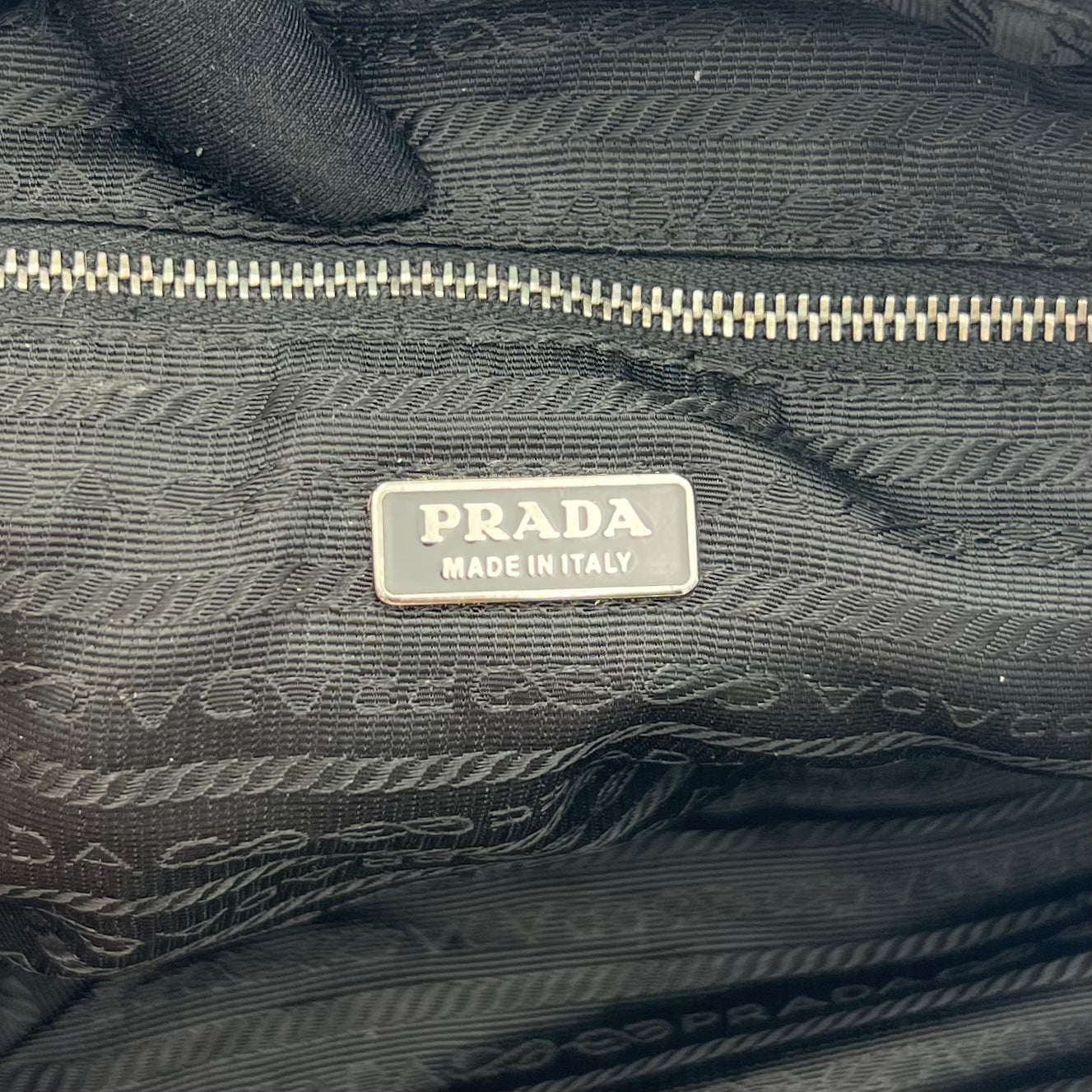 Prada Black Tessuto Small Bowler Bag