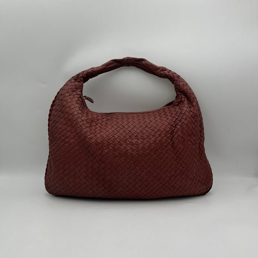 Bottega Veneta Rust Intrecciato Large Hobo Bag