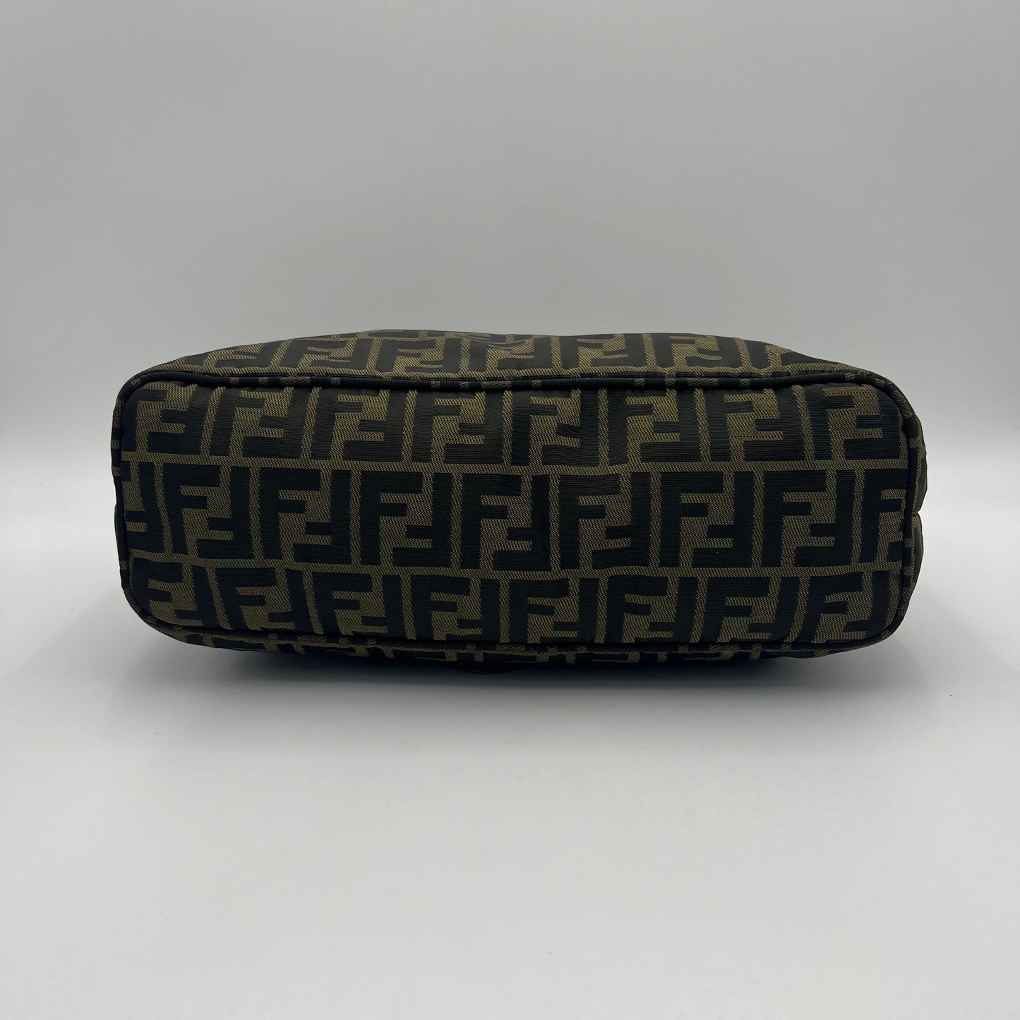 Fendi Tobacco Zucca FF Zip Shopper Tote