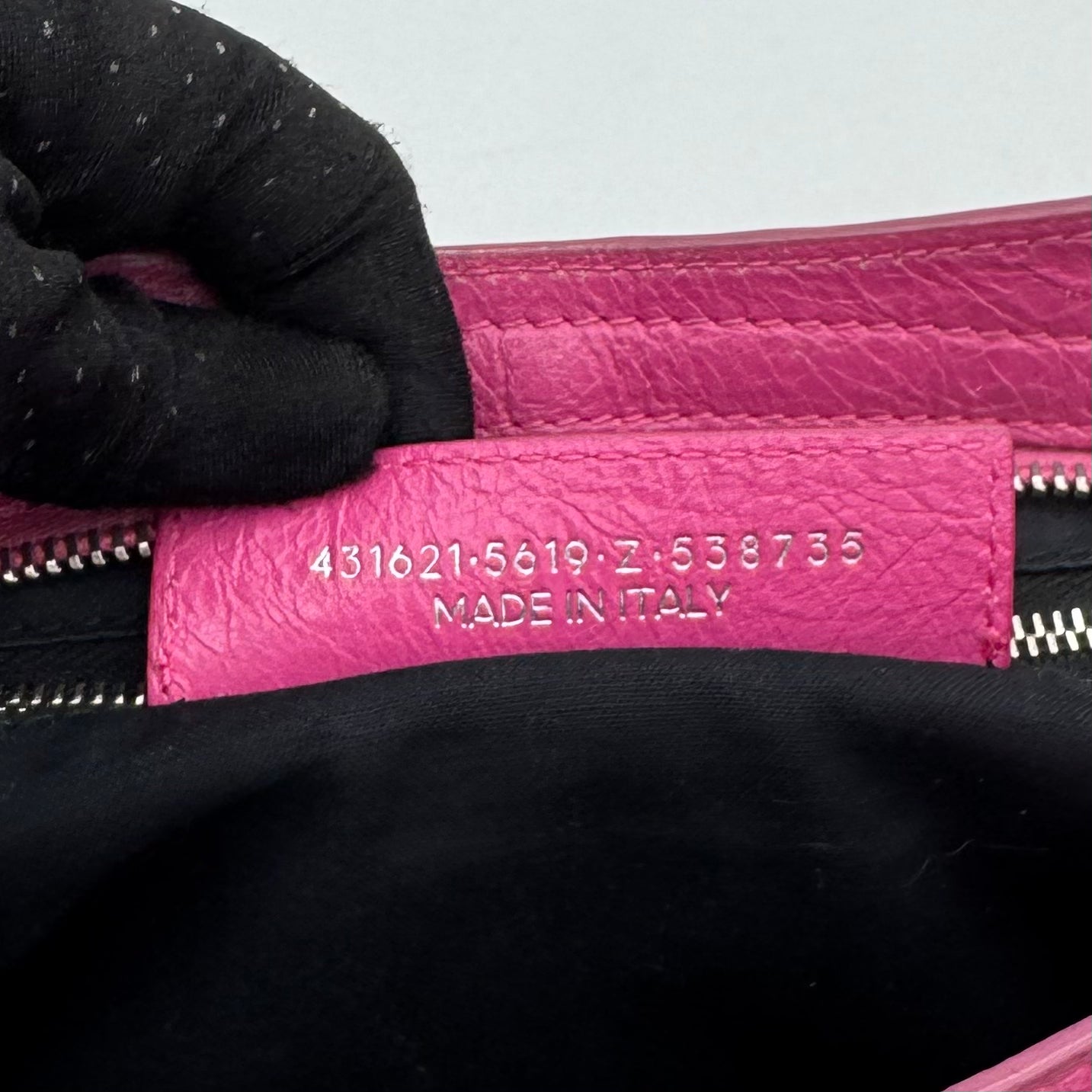 Balenciaga Bubblegum Pink Leather Classic Small City SHW